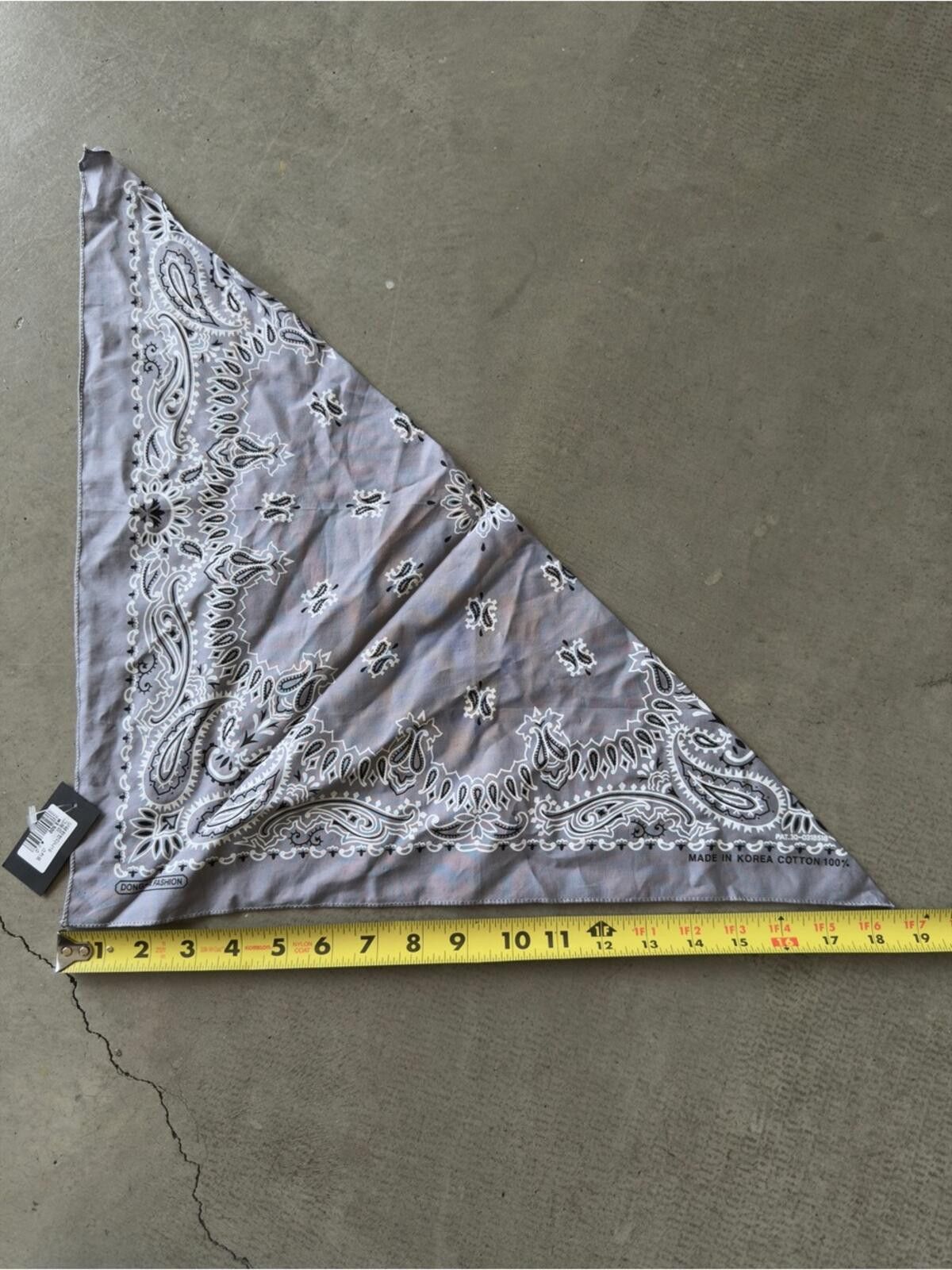Urban Outfitters Bandana Paisley / Grey / Cotton Korea Size ONE SIZE - 4 Thumbnail