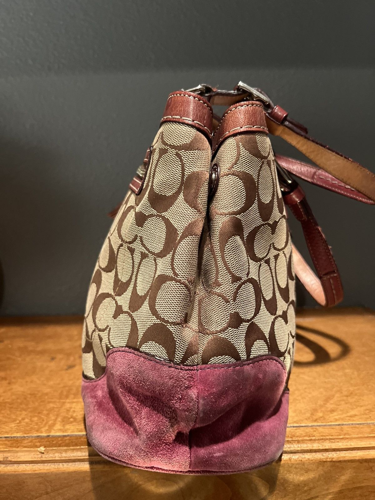 Coach Coach Womens F04Q-7056 Purple Pink Brown Size ONE SIZE - 10 Thumbnail