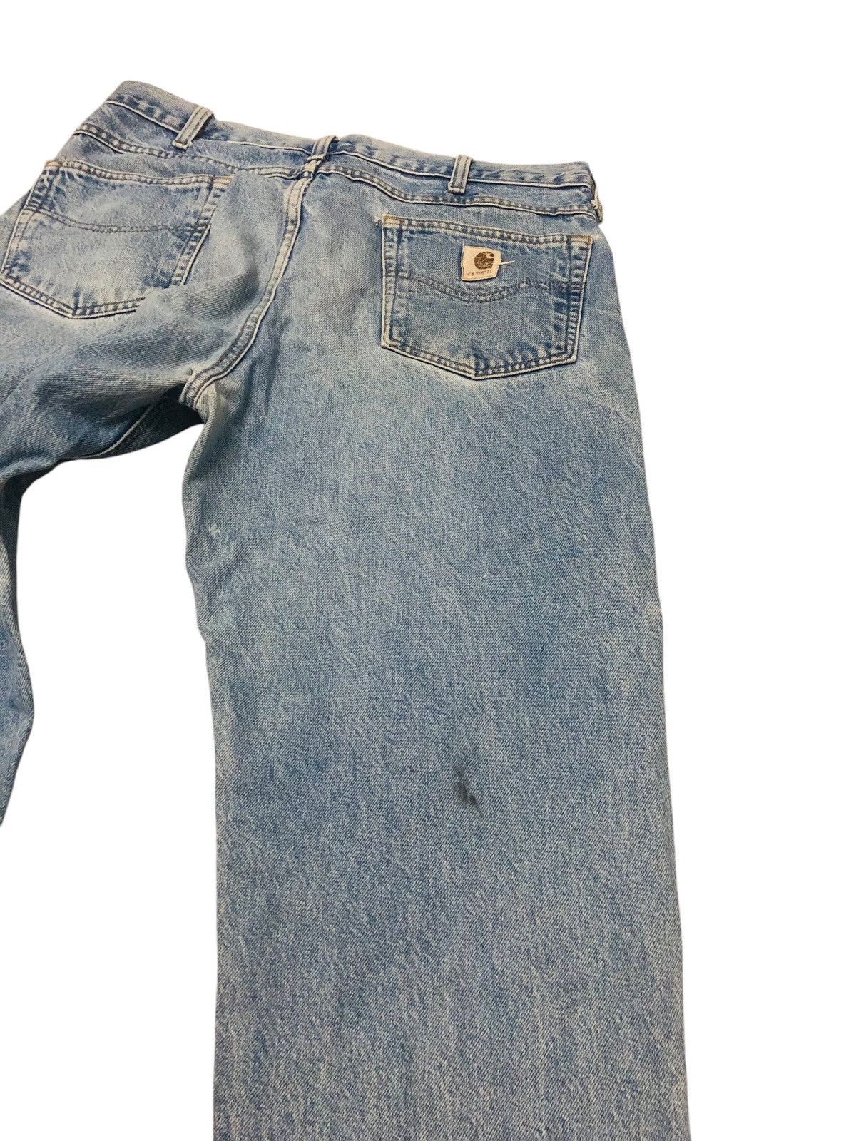 Carhartt × Vintage Vintage distressed carhatt baggy jeans Size US 34 / EU 50 - 4 Thumbnail