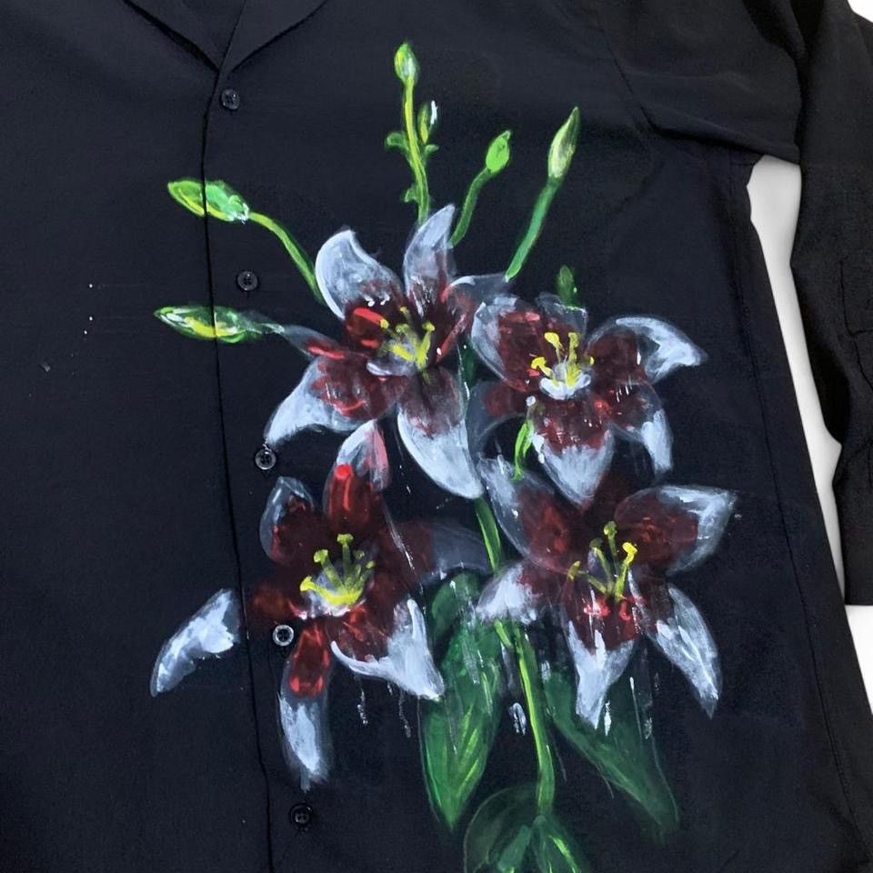 Nautica Nautica black floral button up shirt Size US M / EU 48-50 / 2 - 2 Thumbnail