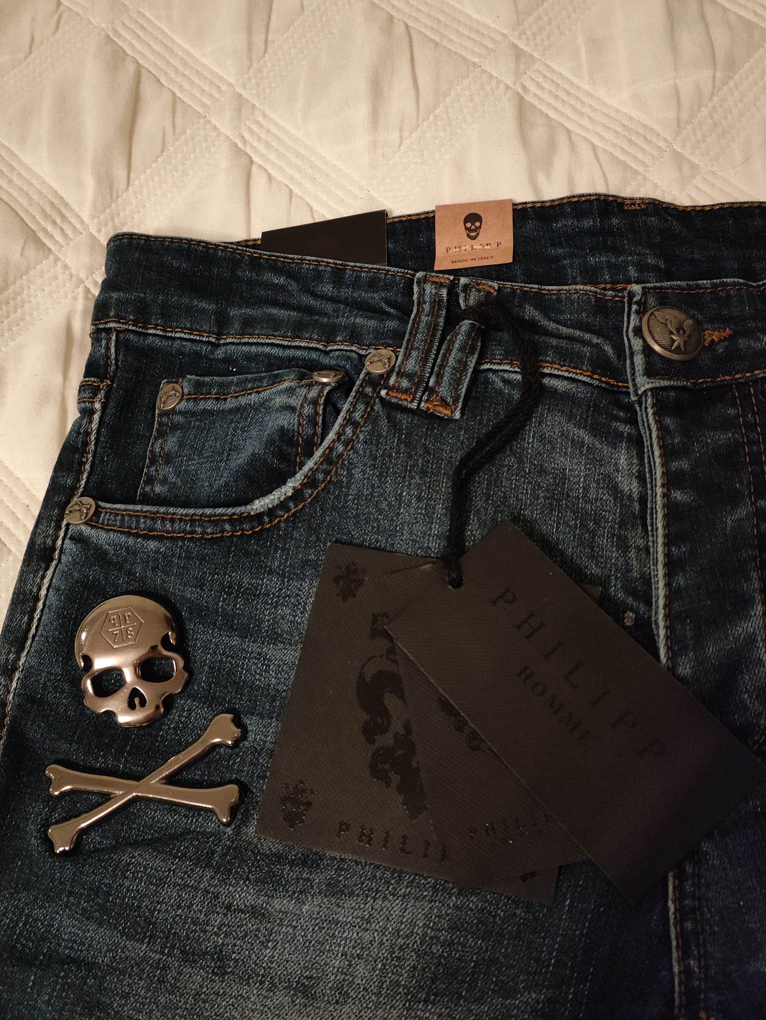 Philipp Plein Rare!!! limited philipp plein jeans Size US 33 - 1 Thumbnail