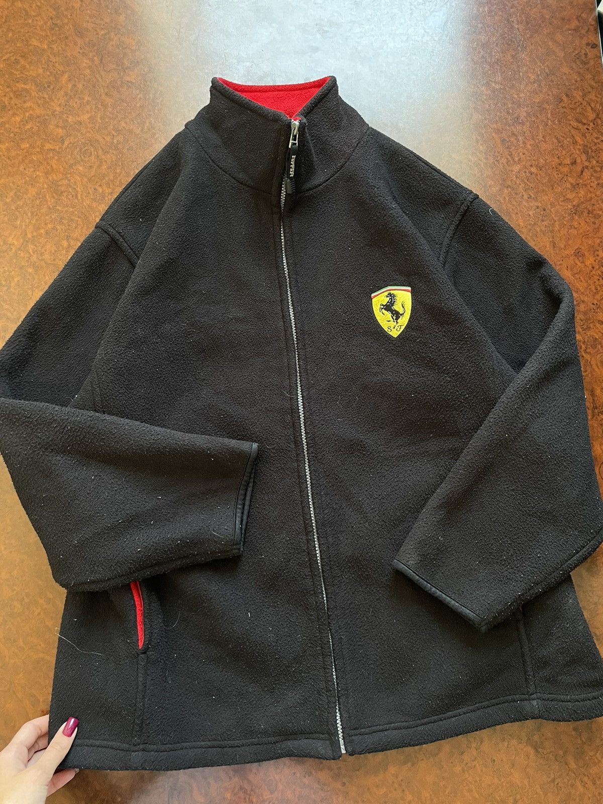 Ferrari × Vintage Vintage Ferrari Racing Zip retro Fleece jacket Sweatshirt Size US L / EU 52-54 / 3 - 1 Thumbnail