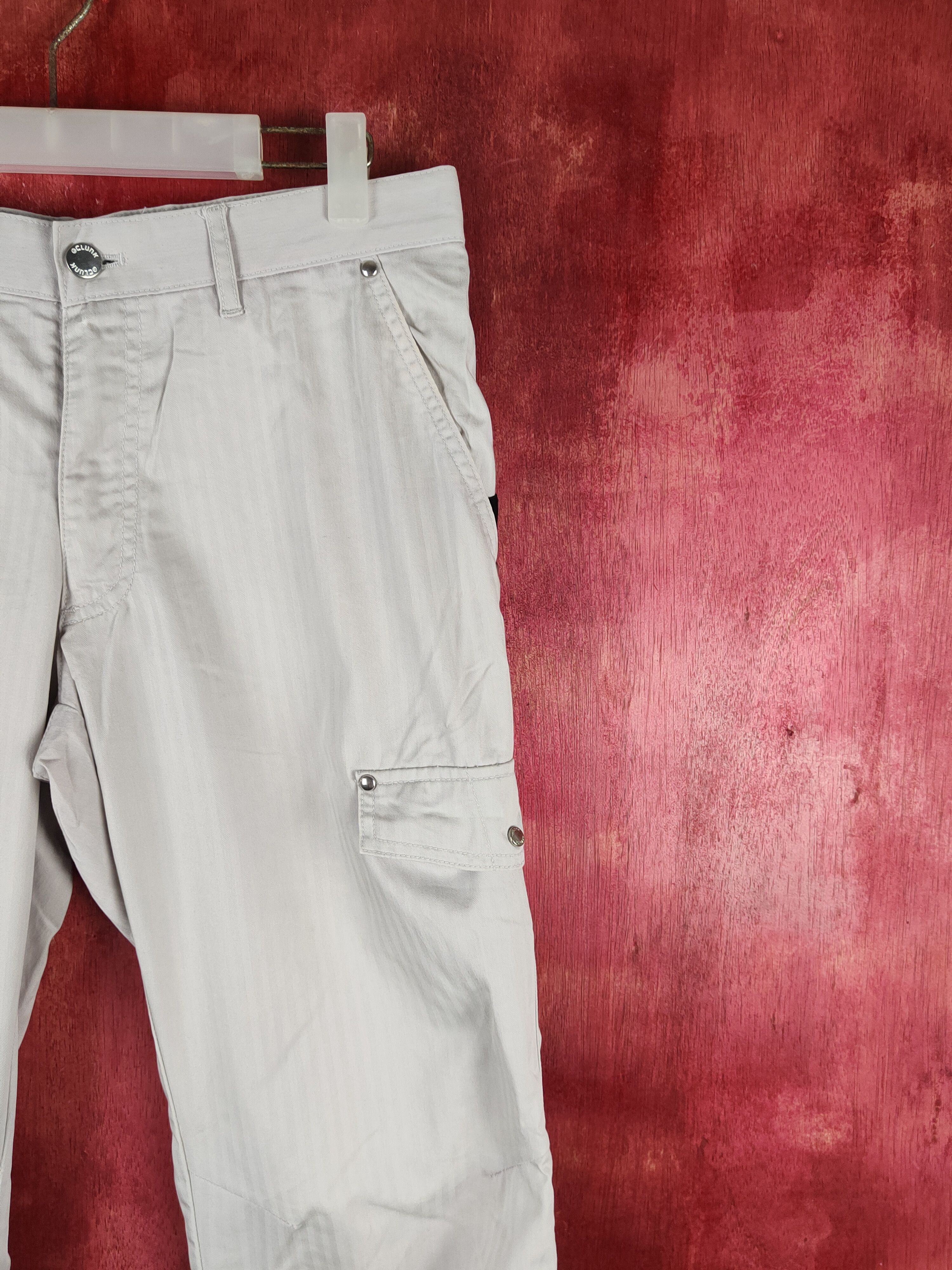 Japanese Brand Clunk Gray Multipocket Tactical Cargo Pants #S2313 Size US 30 / EU 46 - 5 Thumbnail