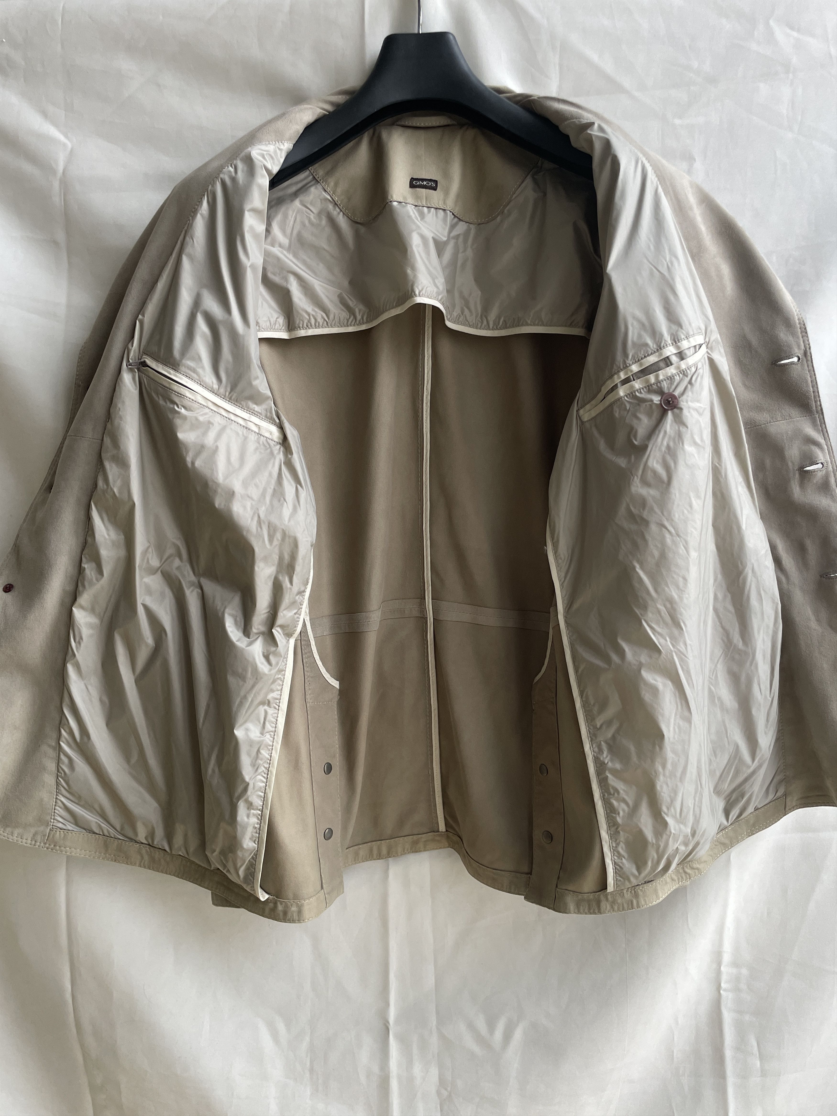 Gimo's Gimo's Tan Suede Leather Blazer Jacket Size EUR 52 Size US L / EU 52-54 / 3 - 3 Thumbnail