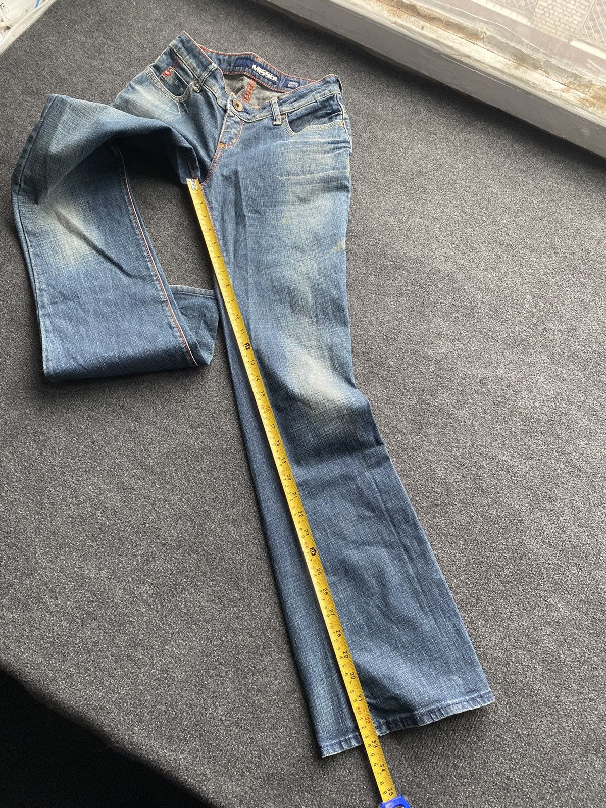 Miss Sixty 🔥Miss Sixty Sexy Extra Low Ty flared blue jeans goth emo y2k Size 28" / US 6 / IT 42 - 9 Thumbnail