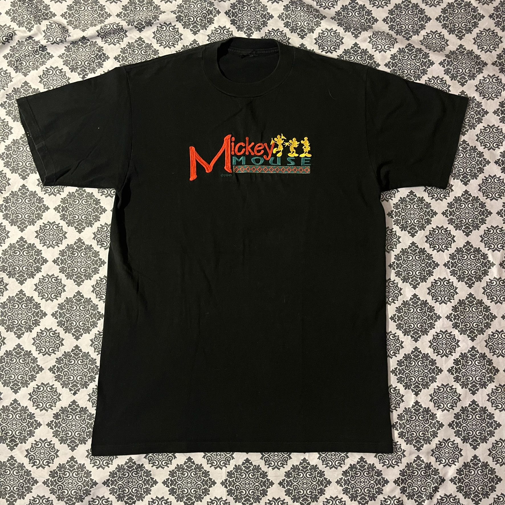 Disney × Mickey Mouse Retro Mickey Mouse Disney Embroidered Silhouette Tee Size US XL / EU 56 / 4 - 2 Thumbnail