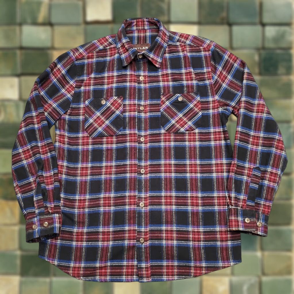 Vintage VINTAGE Pintlar Flannel Shirt Mens M Brown Red Plaid Work Heavyweight Brushed Twill Button-Up Casual Mens Size US M / EU 48-50 / 2 - 1 Thumbnail