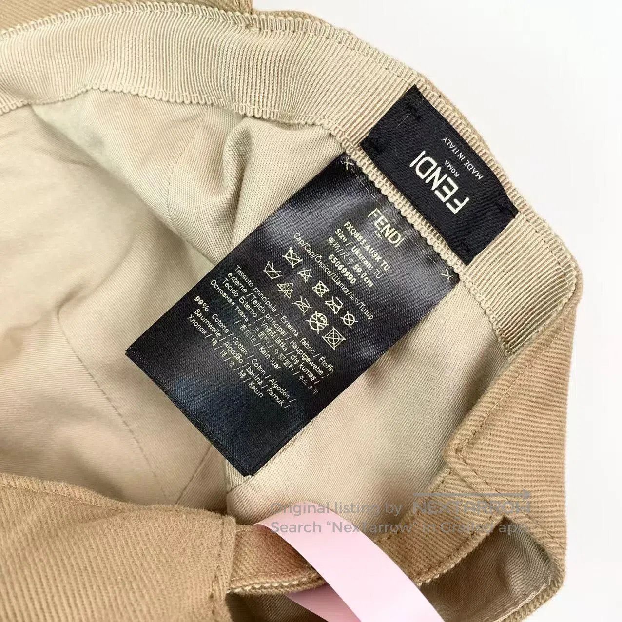 Fendi Fendi Size 59 Shield logo peaked hat| Size ONE SIZE - 6 Thumbnail