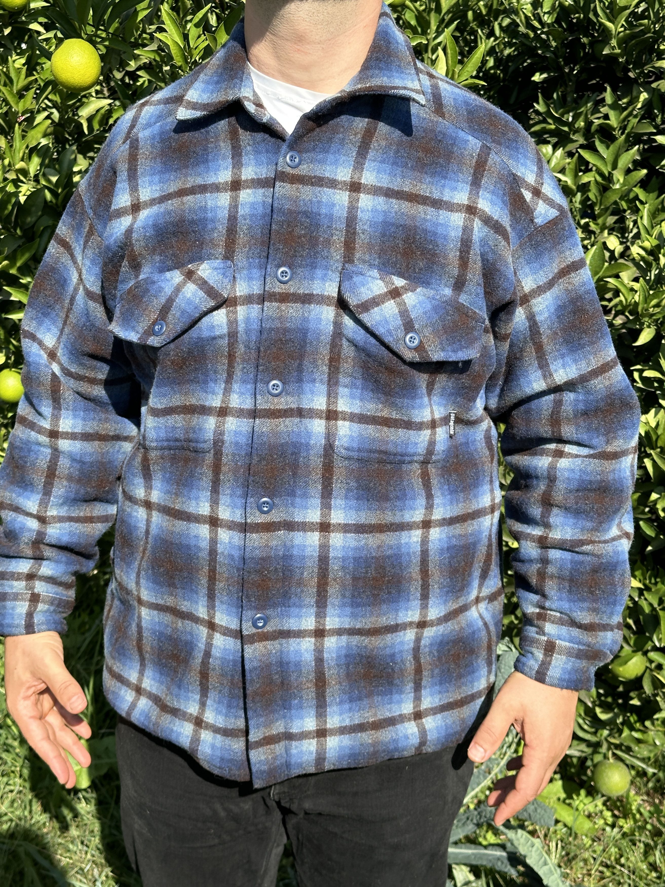 Patagonia Patagonia Fleece Bomber Tartan Check Flannel Size M 48 50 Size US M / EU 48-50 / 2 - 7 Thumbnail