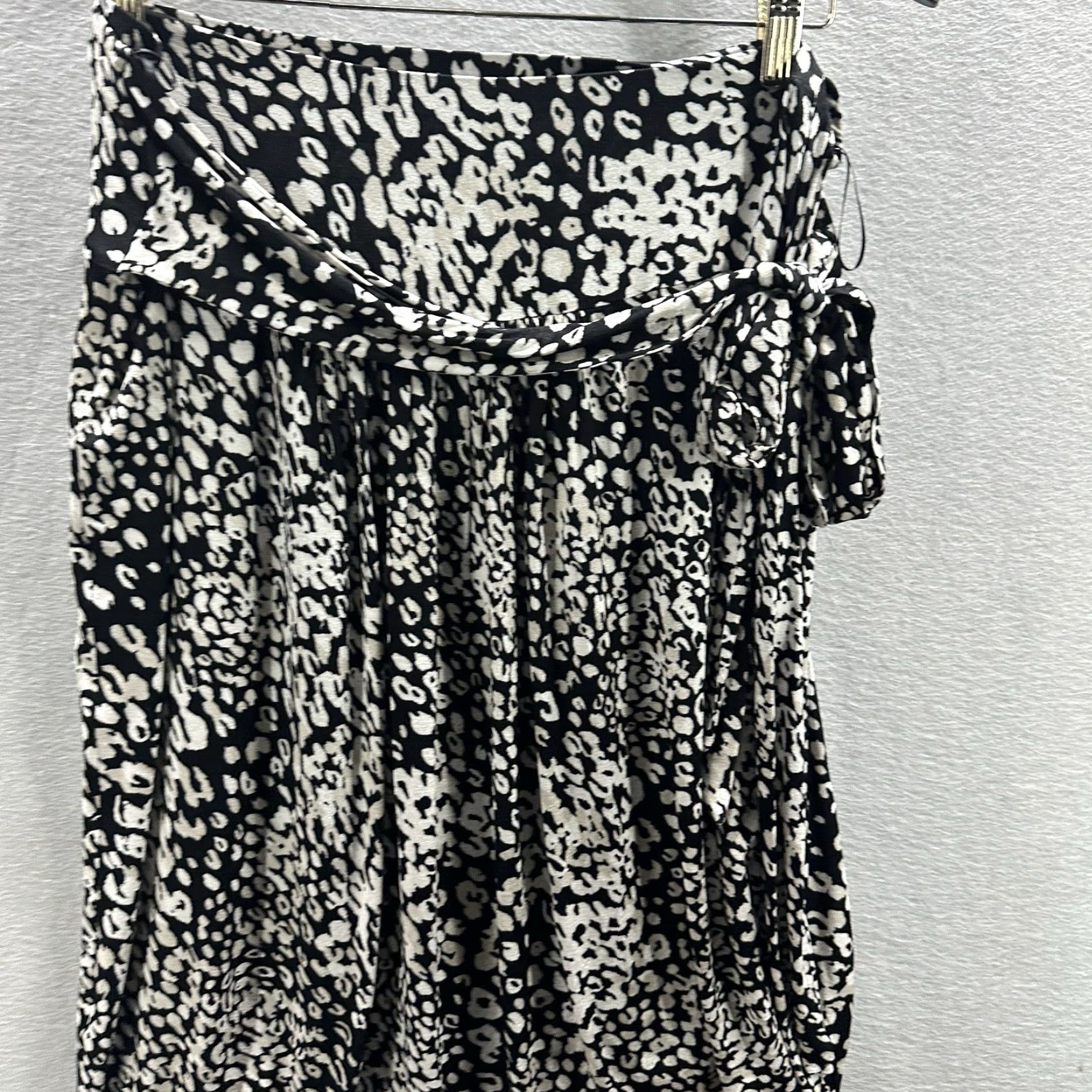 Max Mara Max Mara Floral Wrap Skirt Womens Large 46 Black Layered Asymmetric 90s City Size 36" / US 14 / IT 50 - 4 Thumbnail