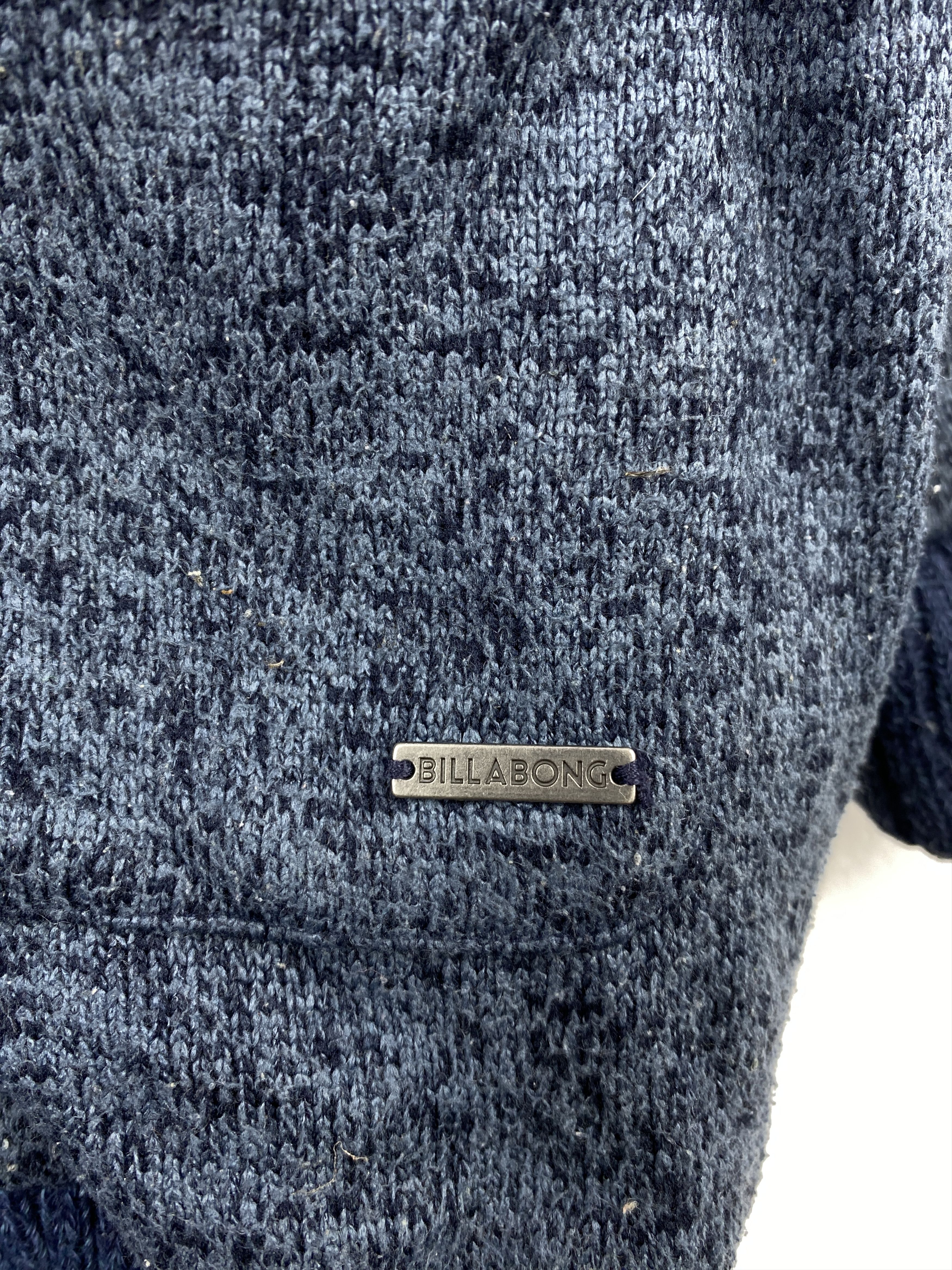 Billabong Vintage Billabong Sherpa Lined Knit Zipper Hoodie BP0052 Size US L / EU 52-54 / 3 - 8 Thumbnail