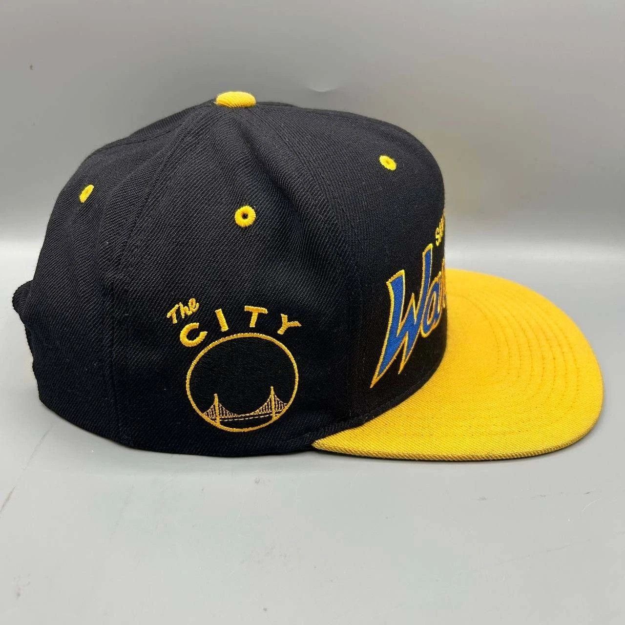 Mitchell & Ness Golden State Warriors GSW Hat Men NBA Snap Back Cap Wool Size ONE SIZE - 6 Thumbnail
