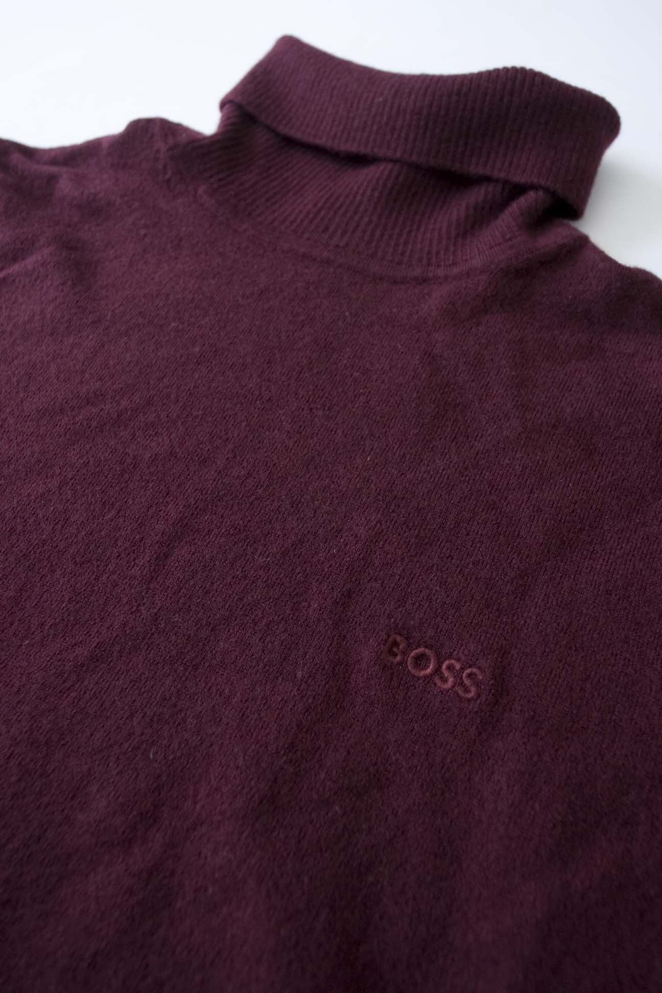 Hugo Boss Hugo Boss Sweater Turtle Neck Size M Wool Burgundy Size US M / EU 48-50 / 2 - 1 Thumbnail