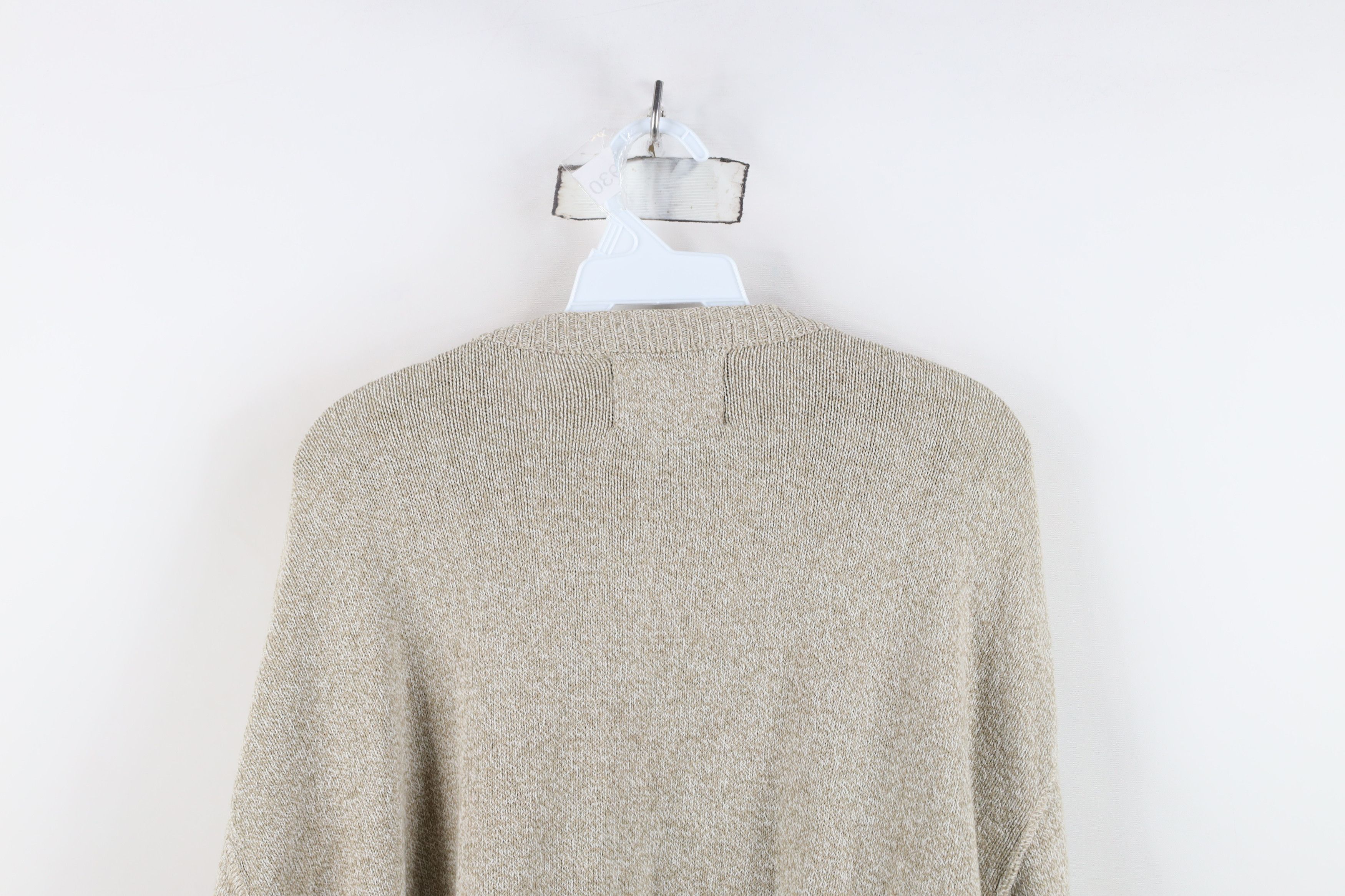 Woolrich Woolen Mills Vintage 90s Woolrich Cotton Knit Crewneck Sweater Beige USA Size US L / EU 52-54 / 3 - 9 Thumbnail