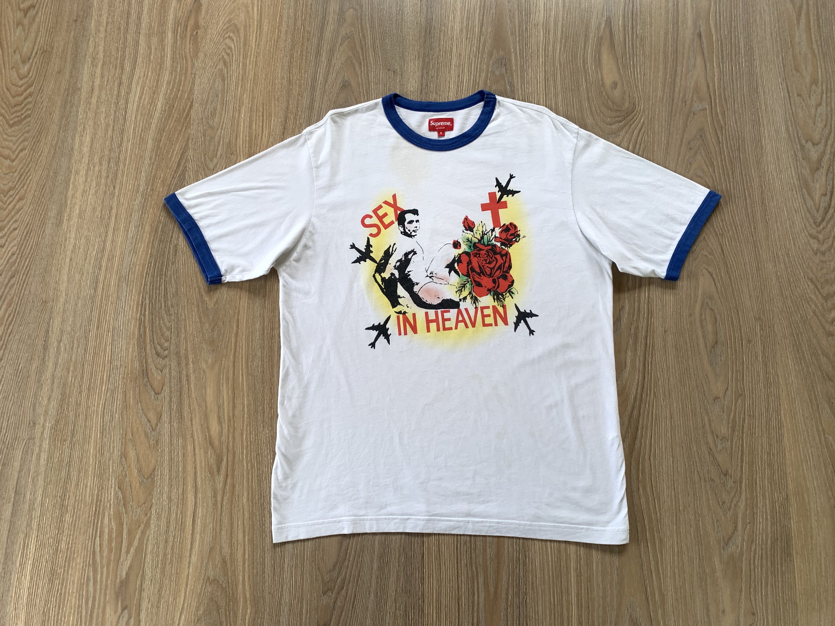 Supreme Vintage Supreme Sex in Heaven Ringer Tee Size US S / EU 44-46 / 1 - 14 Thumbnail