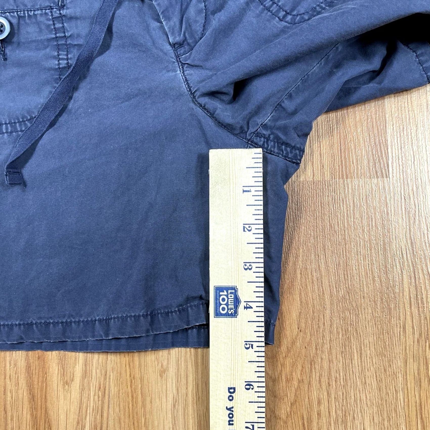 Gap Gap Shorts Womens Size 6 Navy Blue Chino Khaki 100% Cotton Flat Front Pockets Size 28" / US 6 / IT 42 - 6 Thumbnail