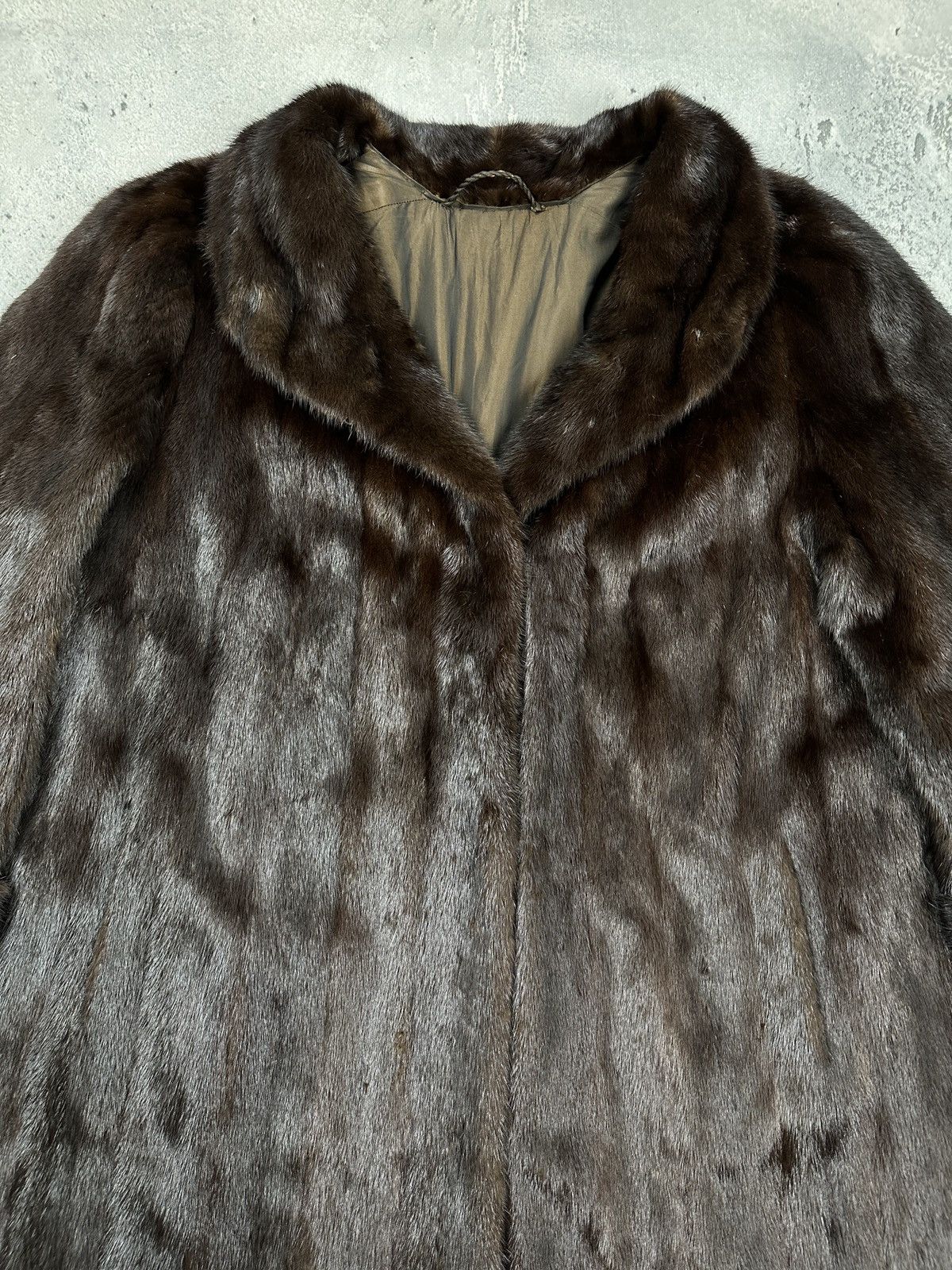 Sagafurs Rare Vintage SAGA Mink Royal Brown Full-Length Fur Lux Coat Size L / US 10 / IT 46 - 12 Thumbnail