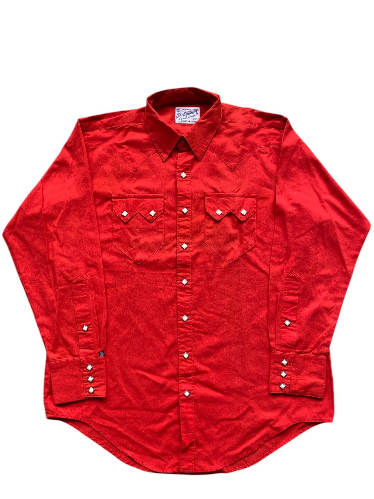 Rockmount Ranch Wear RED WESTERN SHIRT ROCKMOUNT RANCH WEAR 80s 1980s VINTAGE🔥 Size US XL / EU 56 / 4 - 2 Thumbnail