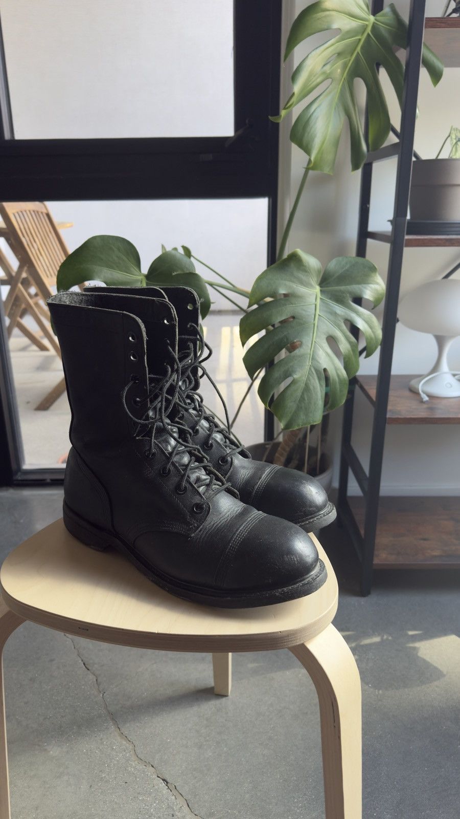 Vintage Military Paratrooper Combat Boots 10.5