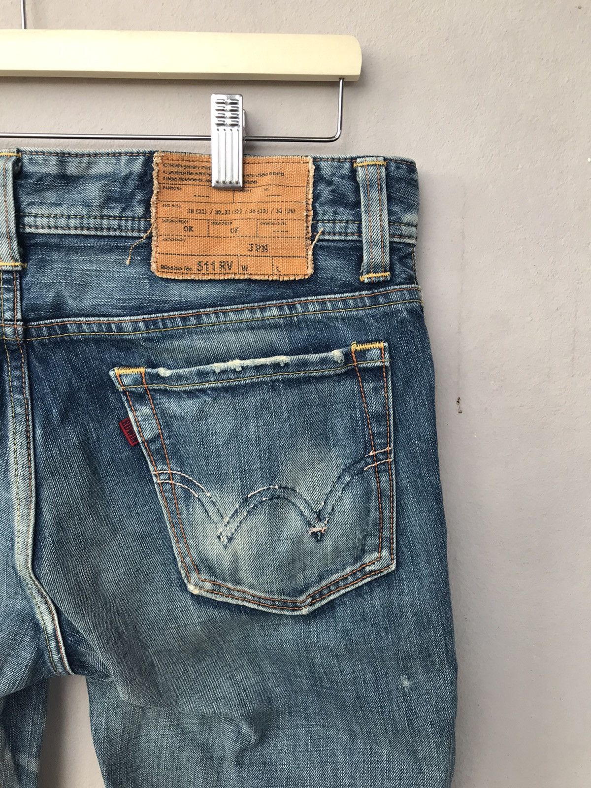 Edwin Vintage Edwin 511 Distressed Denim Seditionaries Style Size US 33 - 8 Thumbnail
