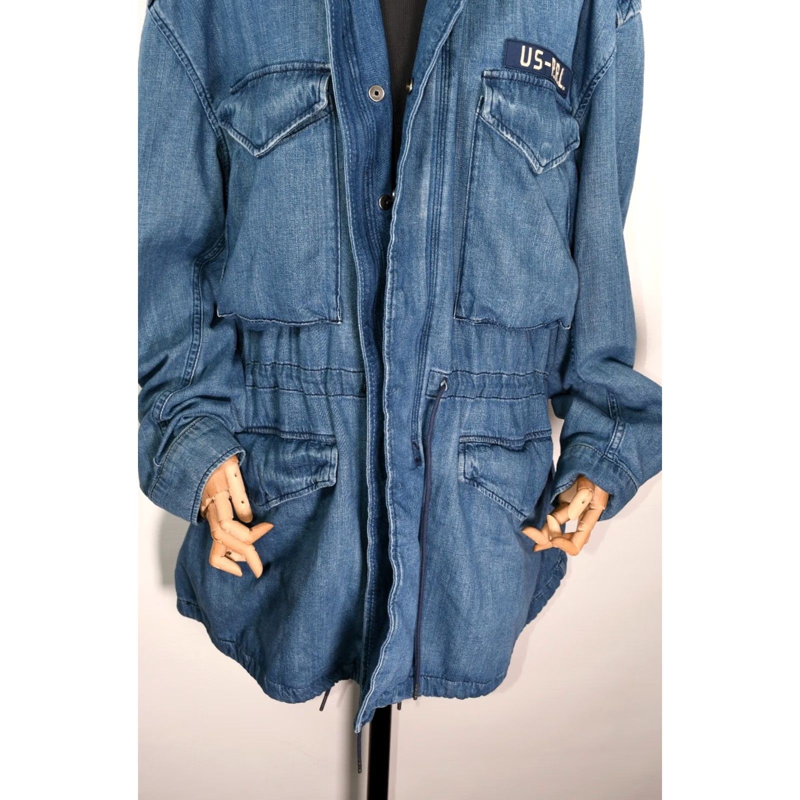 Polo Ralph Lauren Denim & Supply Ralph Lauren Polo Jacket Women XL Denim Field Military Color Blue 100% Cotton Size XL Size XL / US 12-14 / IT 48-50 - 4 Thumbnail