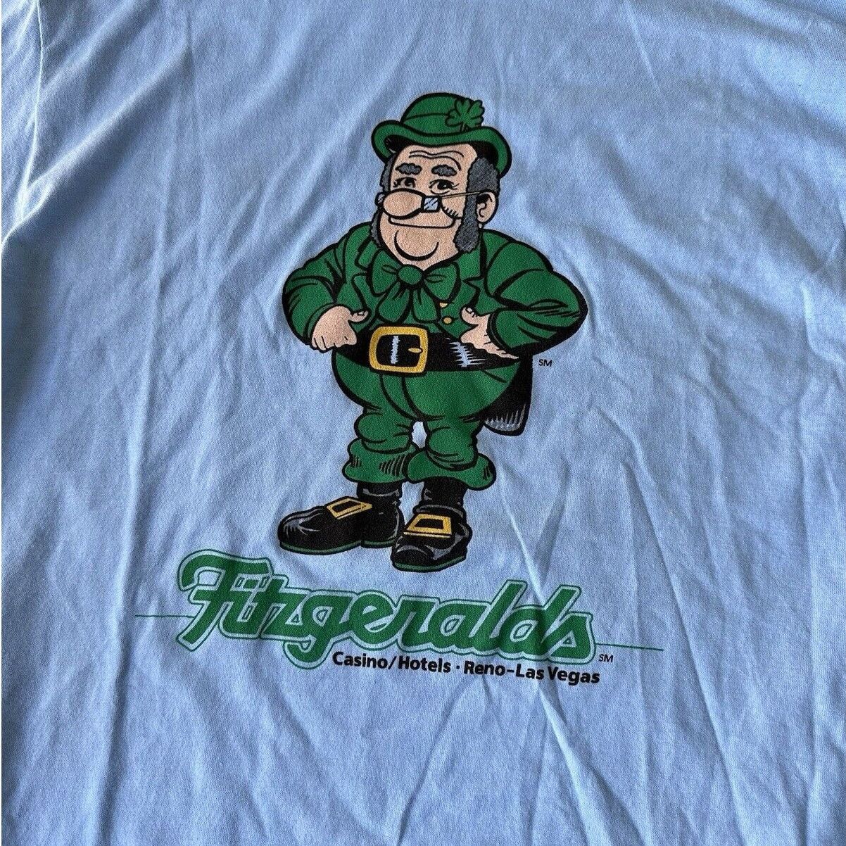 Vintage Vintage 80's Fitzgeralds Casino Hotel Reno Leprechaun Tee XL Size US XL / EU 56 / 4 - 2 Thumbnail