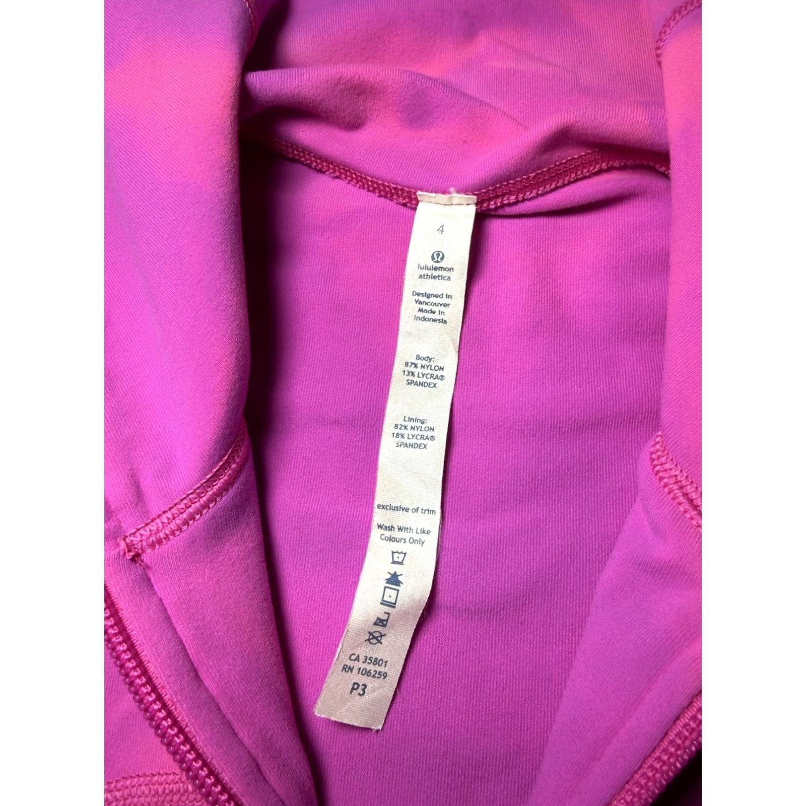 Lululemon Lululemon Jacket Womens 4 Pink Define Hot Full Zip Tie Dye Changing Thumbholes Size S / US 4 / IT 40 - 6 Thumbnail