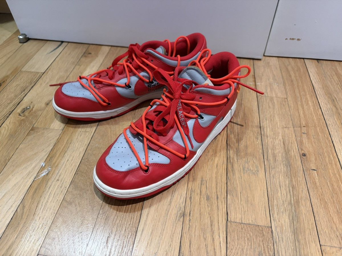 Nike × Off-White Off white university red dunk Size US 10.5 / EU 43-44 - 1 Thumbnail