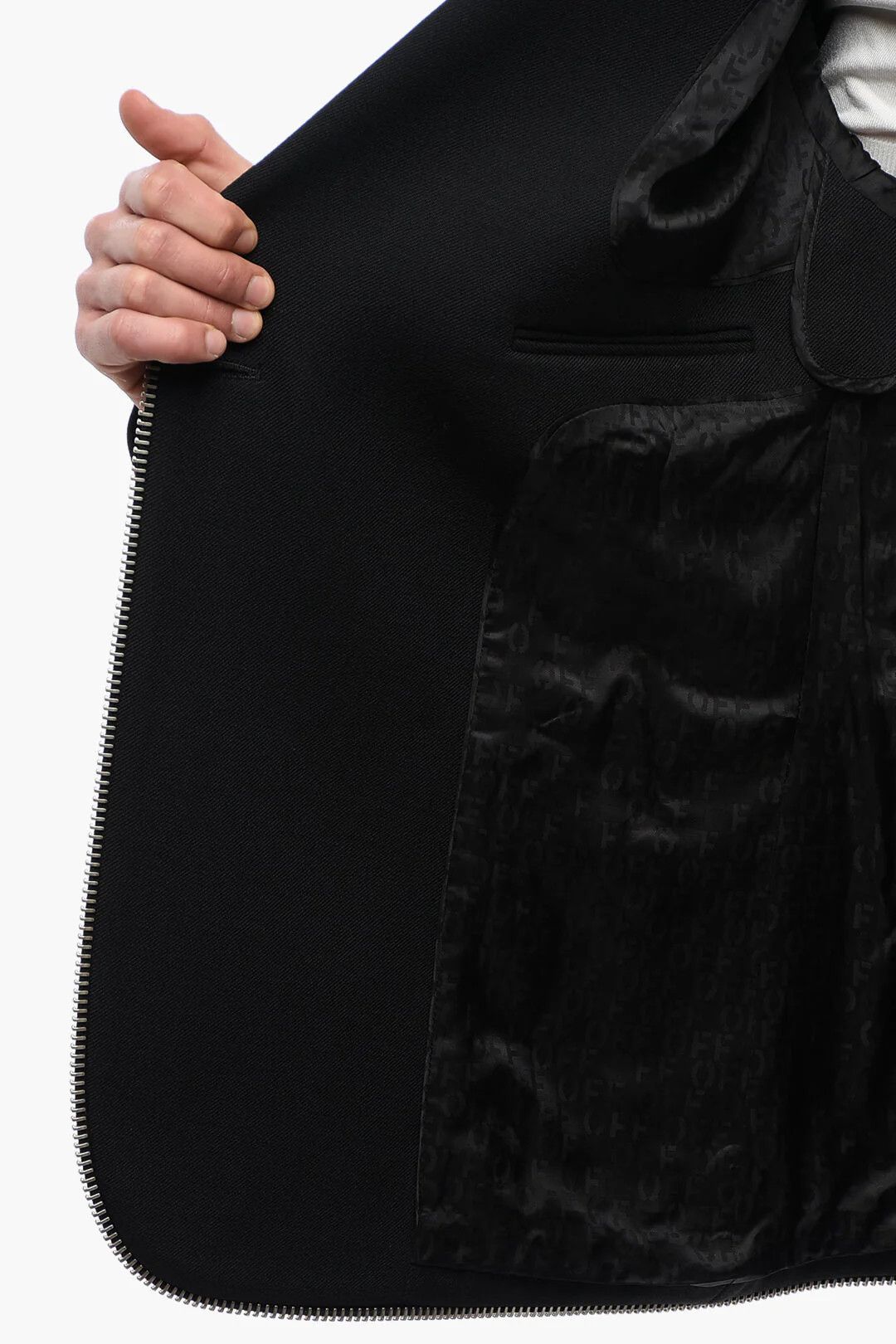 Off-White og1mm0426 Wool Blazer in Black Size US M / EU 48-50 / 2 - 5 Thumbnail