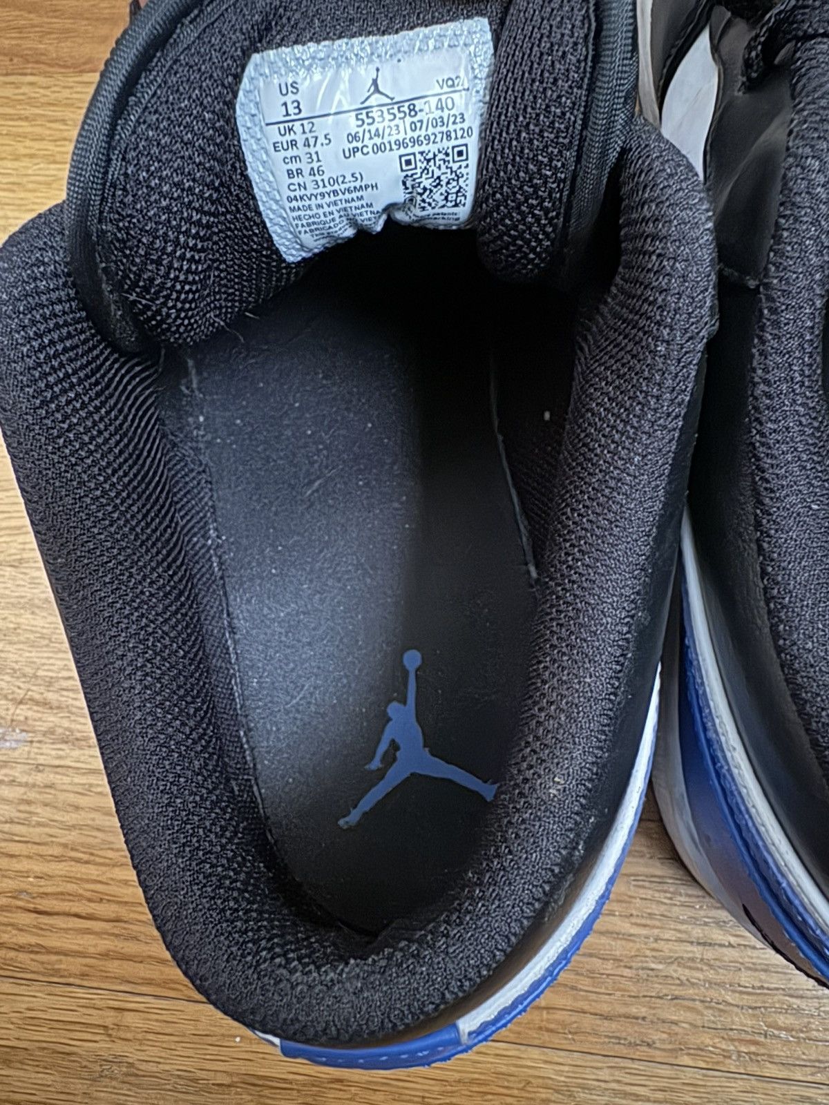 Jordan Brand Jordan 1 Alternate Royal Blue Size US 13 / EU 46 - 7 Thumbnail