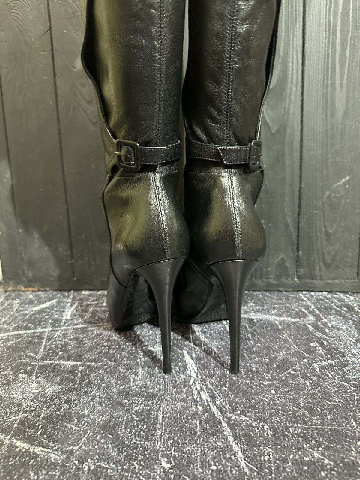 Le Silla LE SILLA STRETCH Nappa Leather Over Knee Platform Boots 35.5 Size US 5.5 / IT 35.5 - 7 Thumbnail