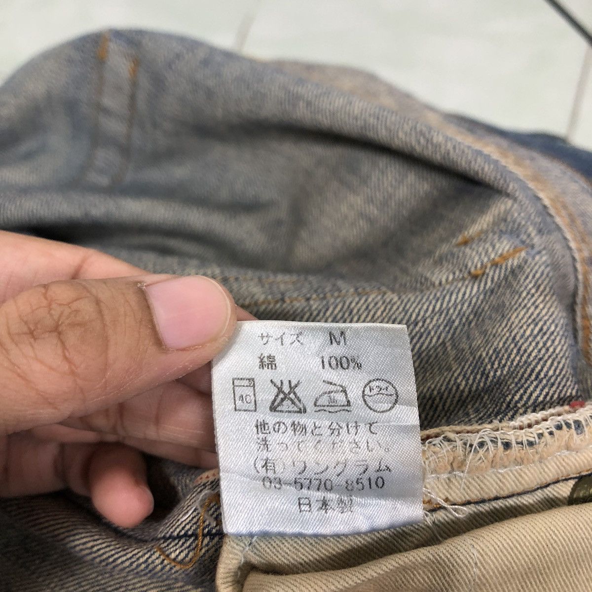 Japanese Brand 🔥Punk Design Distressed Style Denim Jeans Tough Japan Size US 34 / EU 50 - 19 Thumbnail