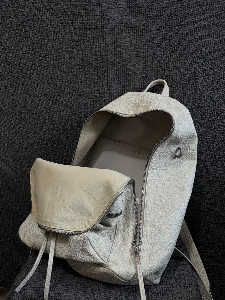 Rick Owens Rick Owens 17 SS mainline pure white embossed cowhide strap Size ONE SIZE - 4 Thumbnail