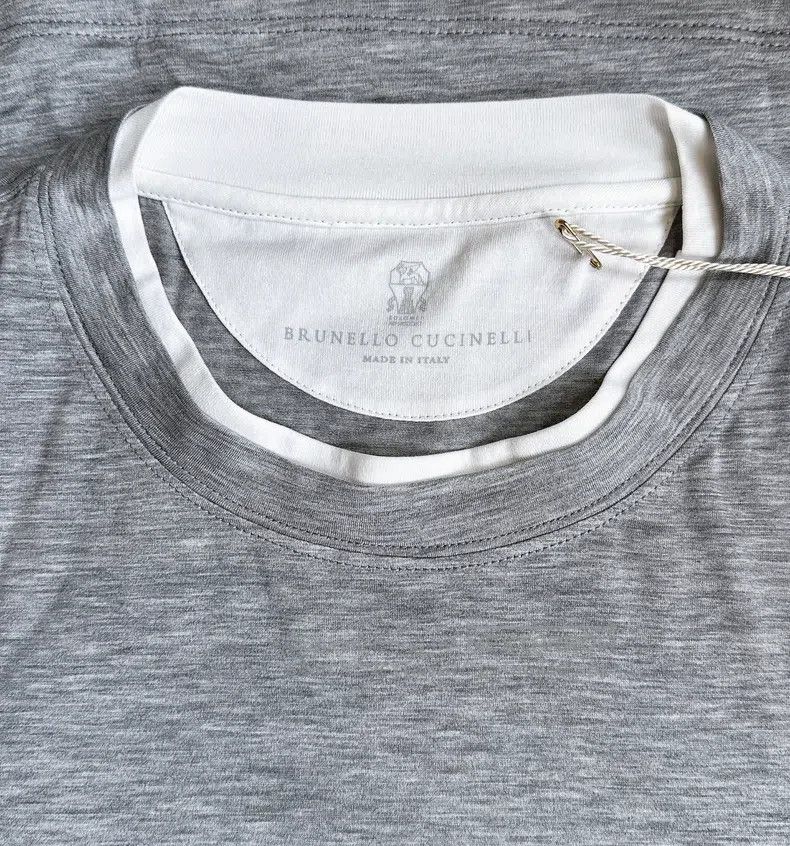Brunello Cucinelli Brunello Cucinelli Silk-cotton blend short-sleeve T-shirt Size US M / EU 48-50 / 2 - 5 Thumbnail