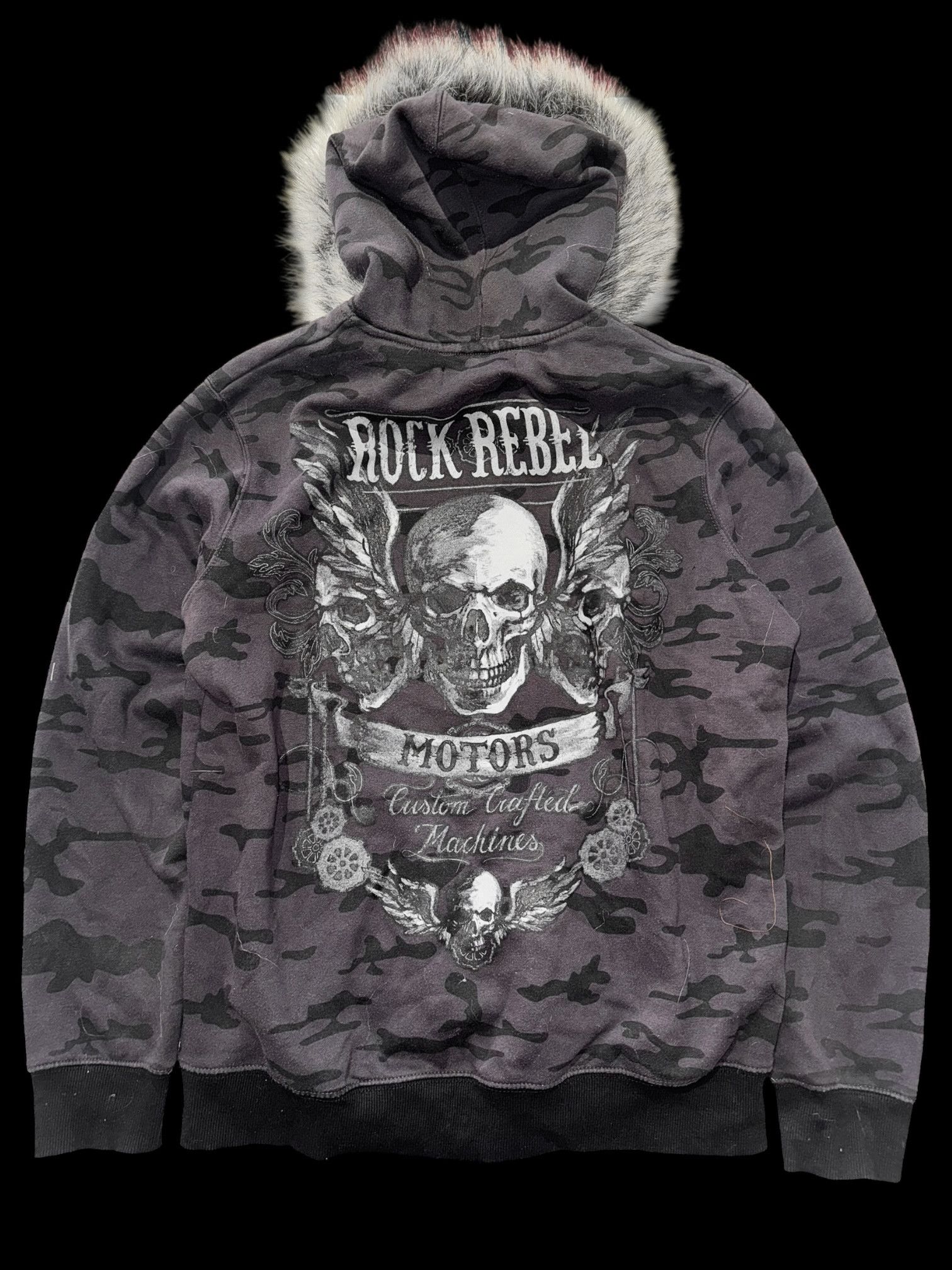 Rock Revival Rock Revival Fur hoodie Y2K like Affliction Rock Size US M / EU 48-50 / 2 - 2 Thumbnail