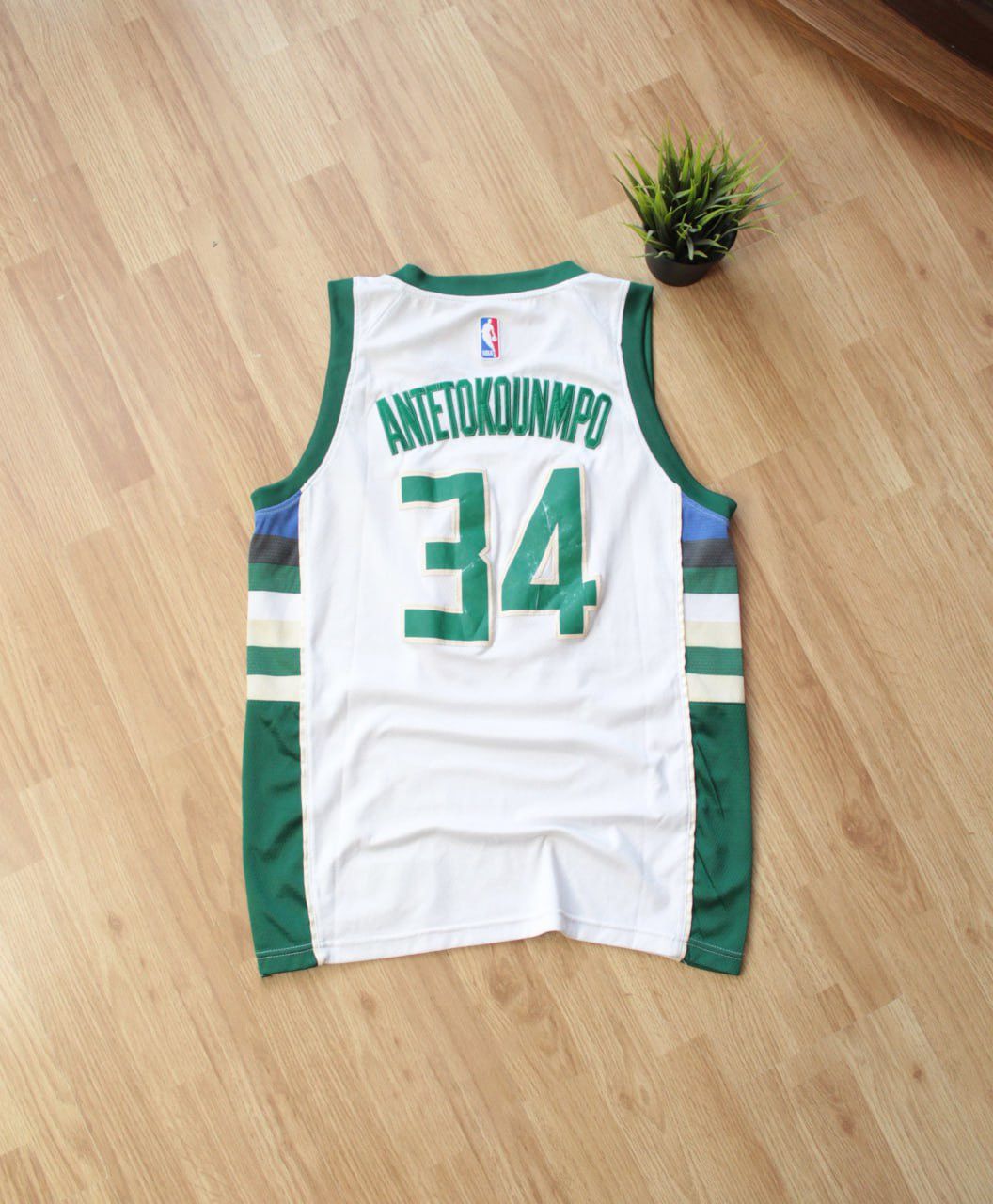 NBA 🔥 #34 Antetokounmpo NBA Milwaukee Vintage Tank Jersey Shirt Size US M / EU 48-50 / 2 - 2 Thumbnail