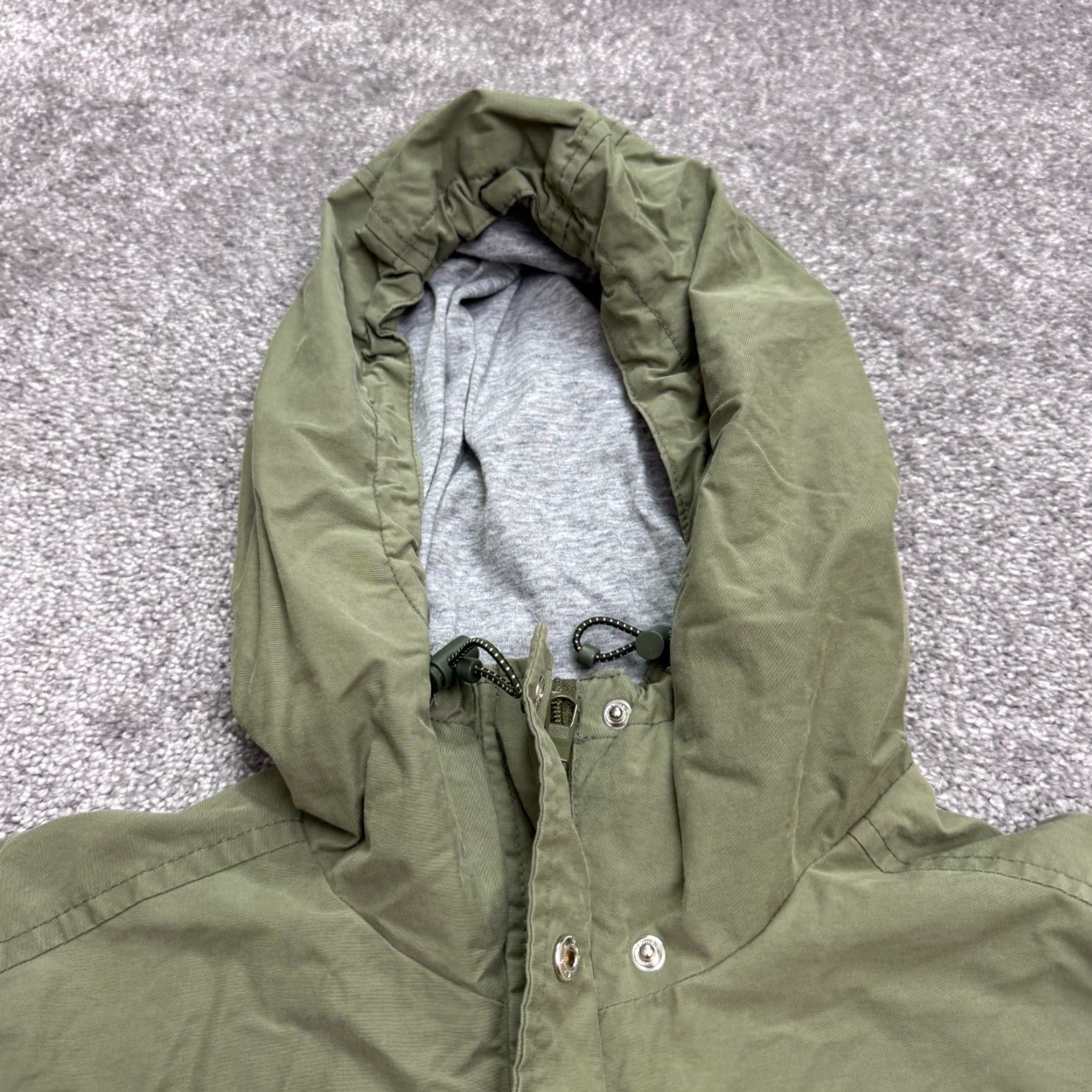 Old Navy Old Navy Anorak Hoodie Parka Jacket Women Small Olive Green Lined Casual Outdoor Size S / US 4 / IT 40 - 5 Thumbnail
