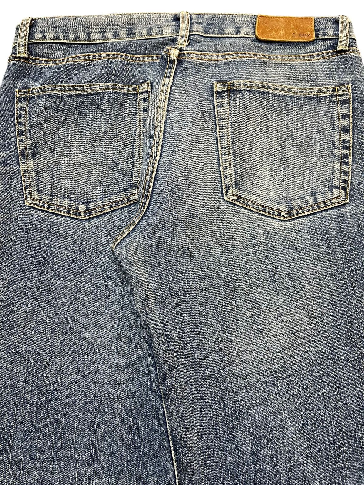 Uniqlo Vintage Y2K Japanese Uniqlo Blue Faded Wash Wide Leg Baggy Size US 33 - 6 Thumbnail