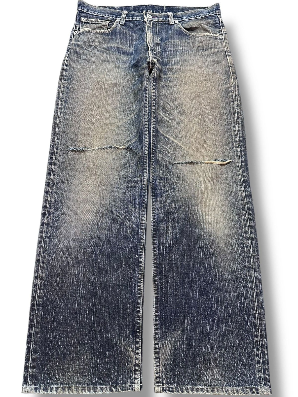 Levi's Vintage Clothing Vintage Levi’s 502 Mudwash Baggy Loose Denim Size US 33 - 1 Thumbnail