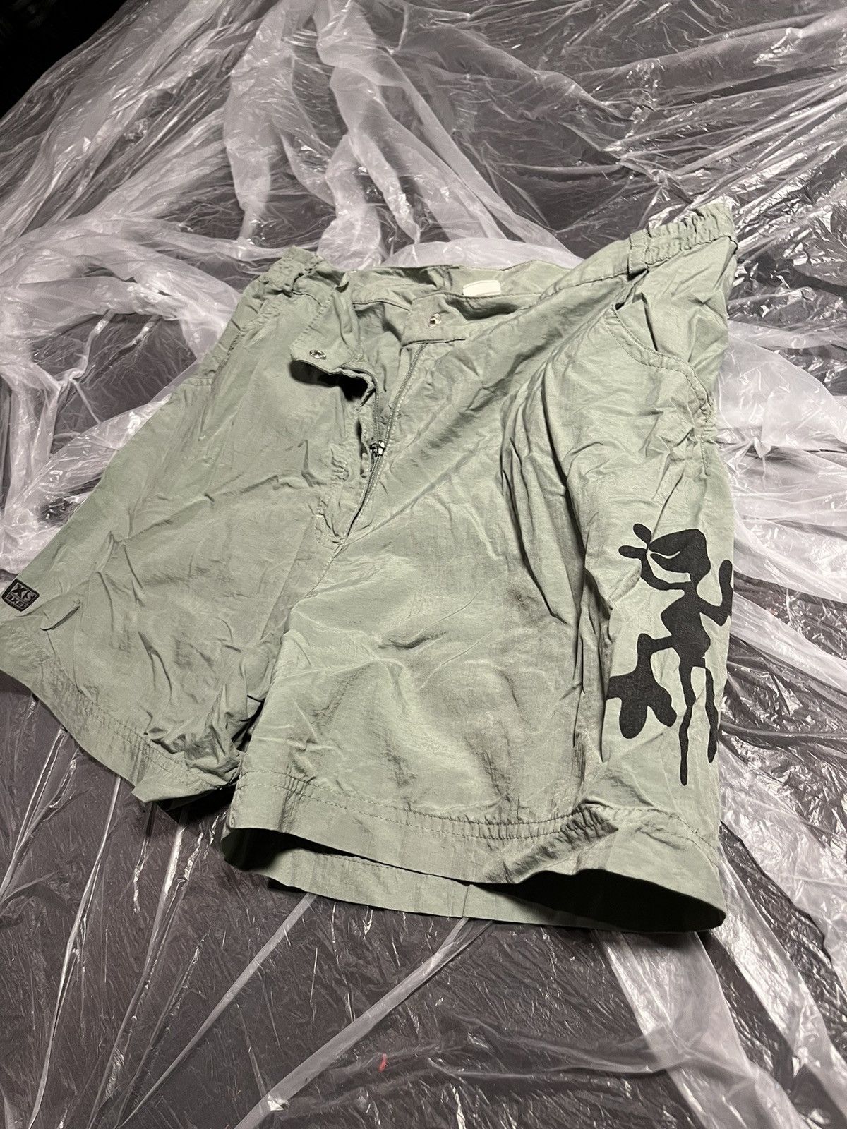 Japanese Brand × Vintage EXES Cargo Shorts with Lizard Print (XS) Size 34" / US 12 / IT 48 - 1 Thumbnail