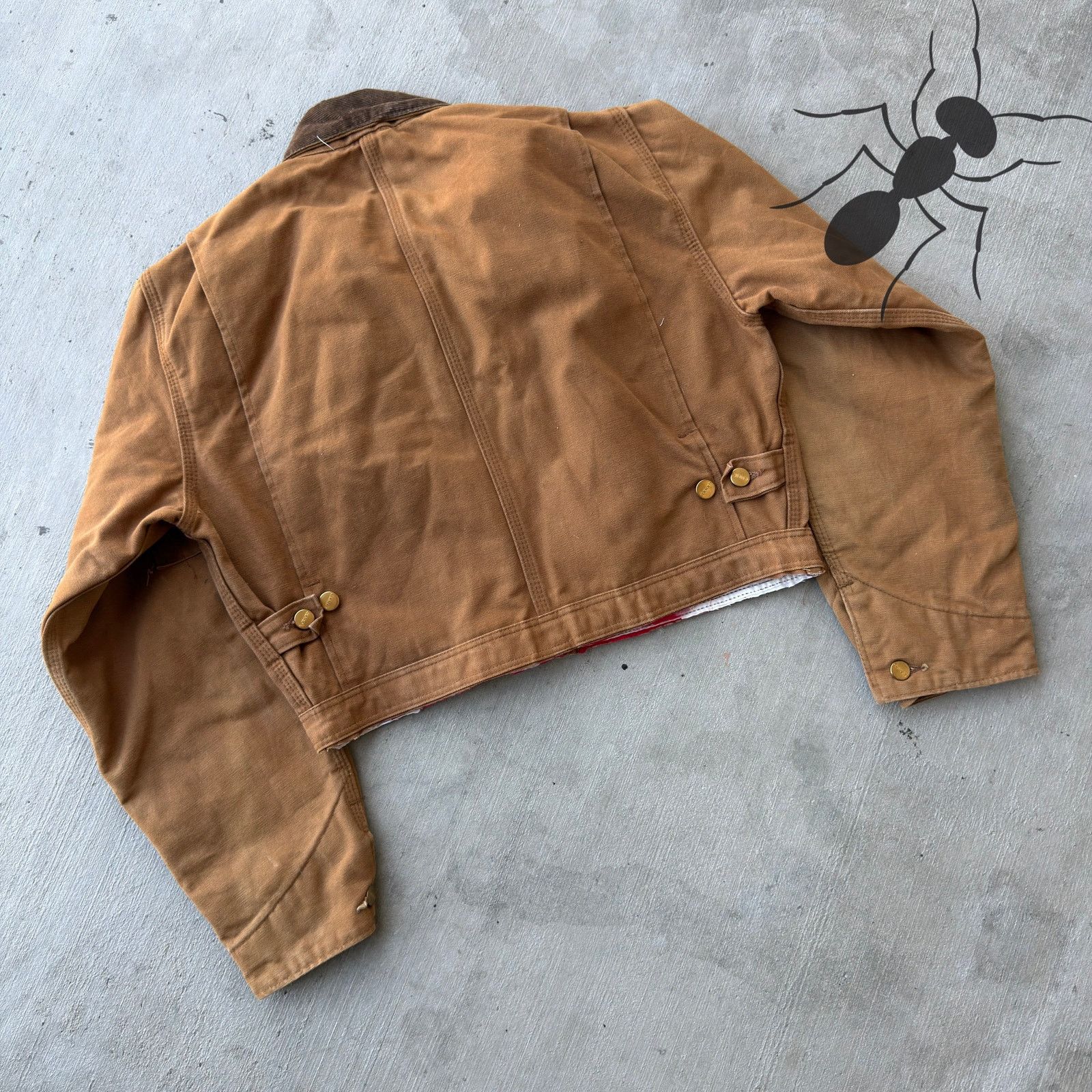 Carhartt × Vintage Carhartt brown cropped Detroit style work wear jacket Size US S / EU 44-46 / 1 - 6 Thumbnail