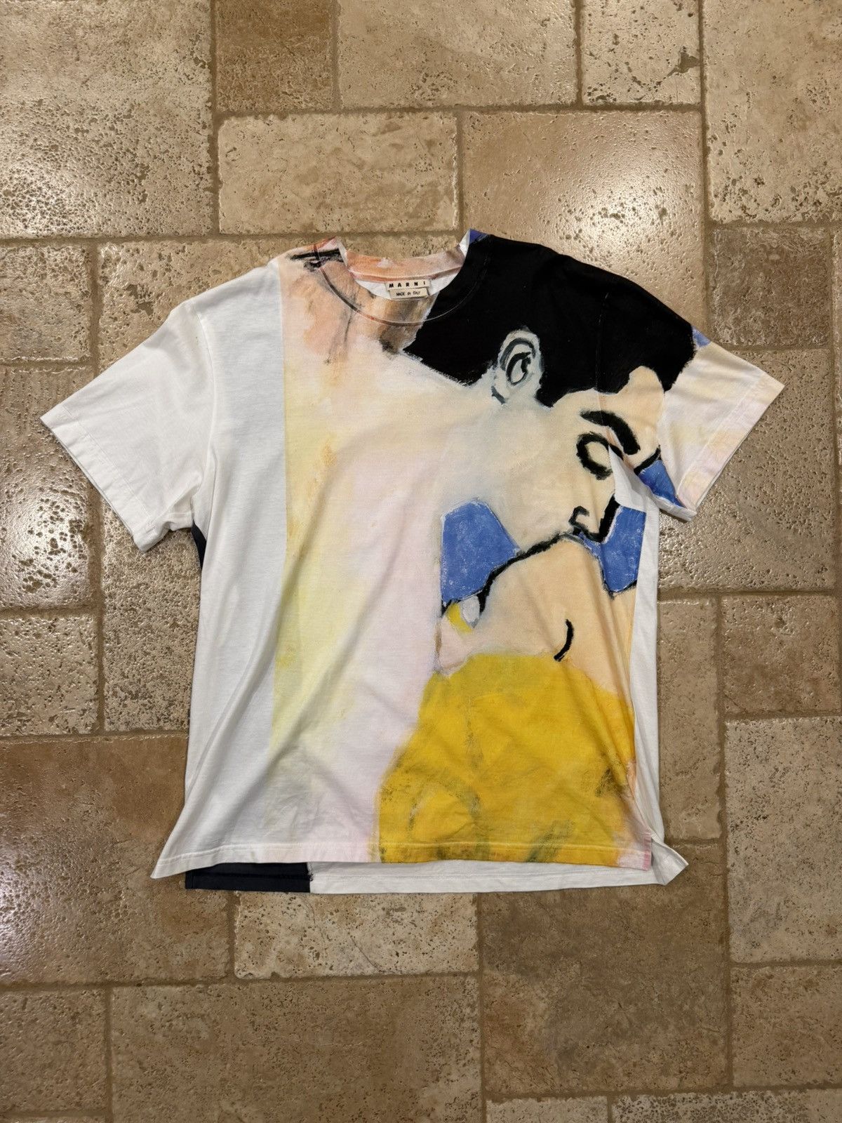 Marni Marni x Betsy Podlach Art Collab Tie Dye White SS T-Shirt Size US XL / EU 56 / 4 - 3 Thumbnail
