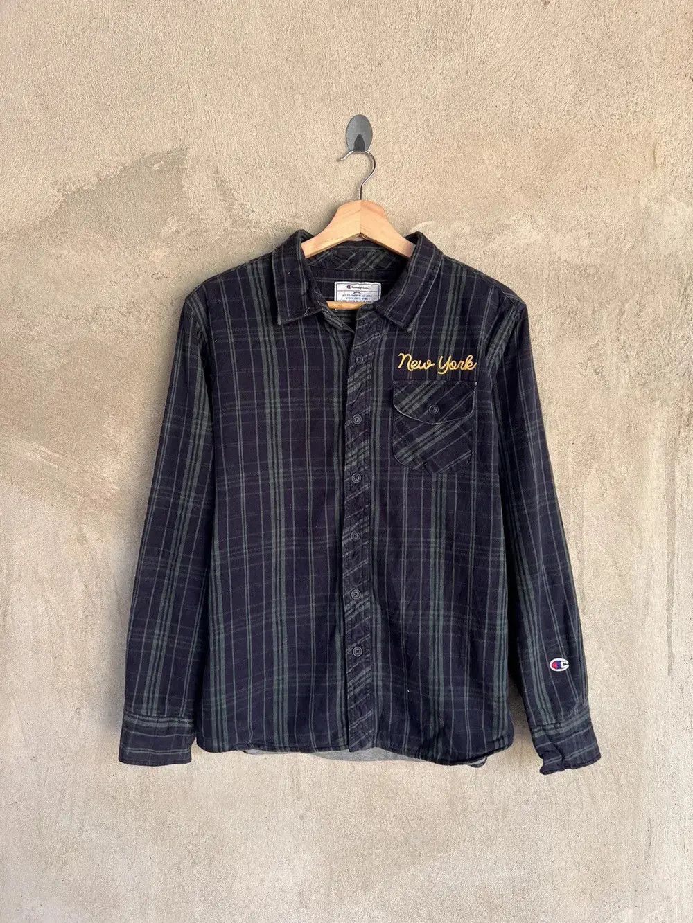 Champion Champion Plaid Tartan Flannel Shirt Size US M / EU 48-50 / 2 - 2 Thumbnail