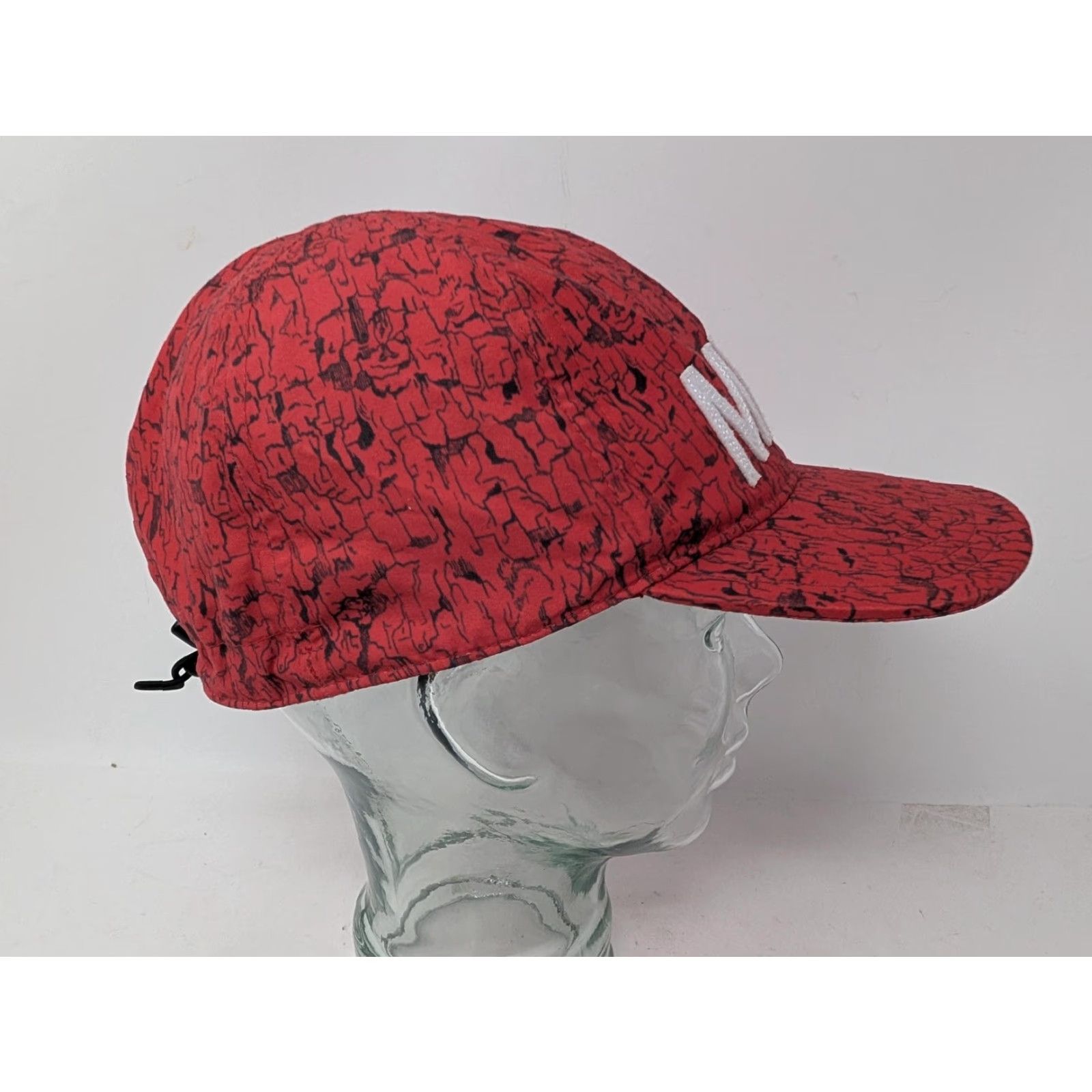 Mountain Hardwear VINTAGE Mountain Hardwear Hat 5 Panel Strap Back Mens One Size Red Geometric Adjustable Size ONE SIZE - 4 Thumbnail