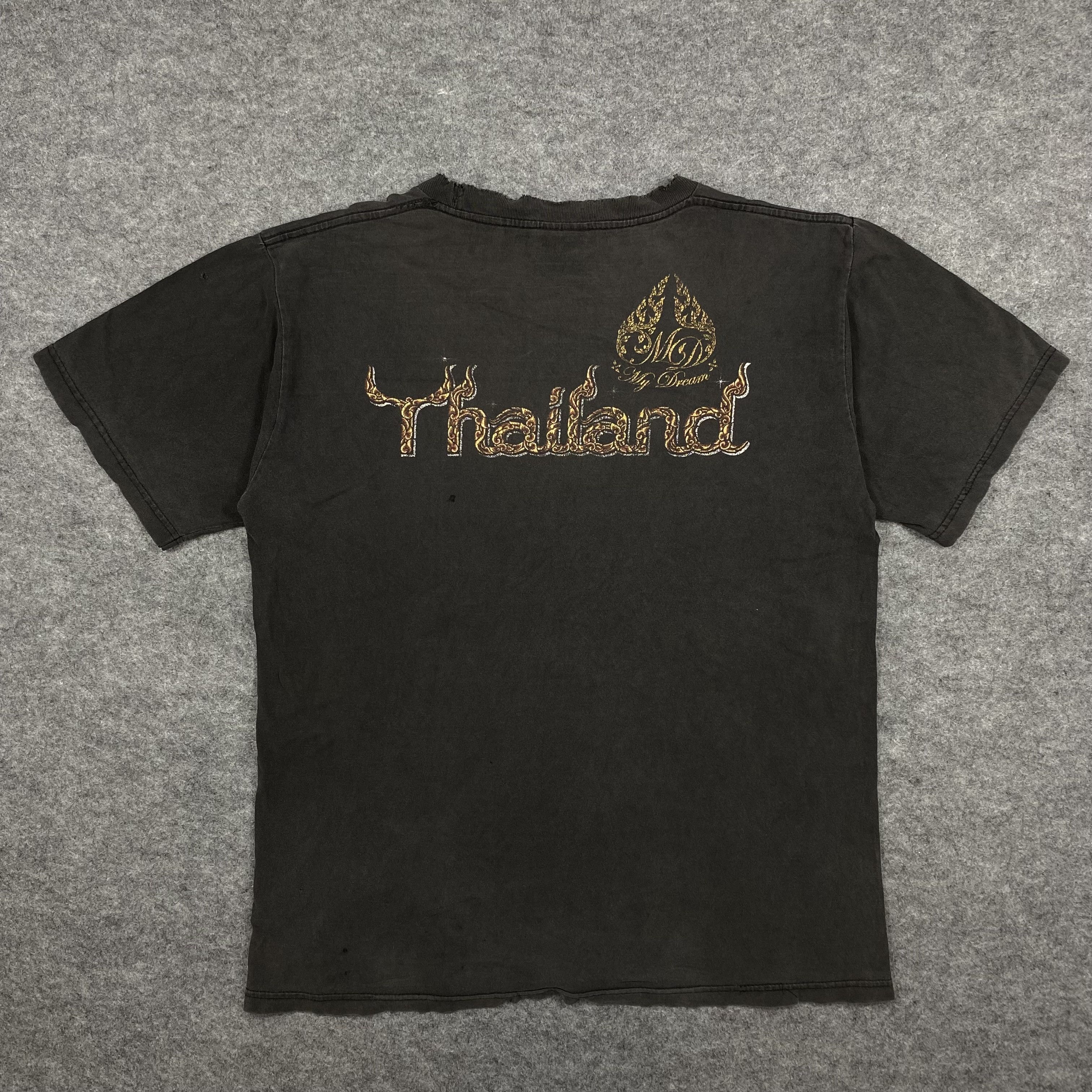 Vintage Vintage Distressed Tiger thailand tshirt-M036 Size US L / EU 52-54 / 3 - 2 Thumbnail