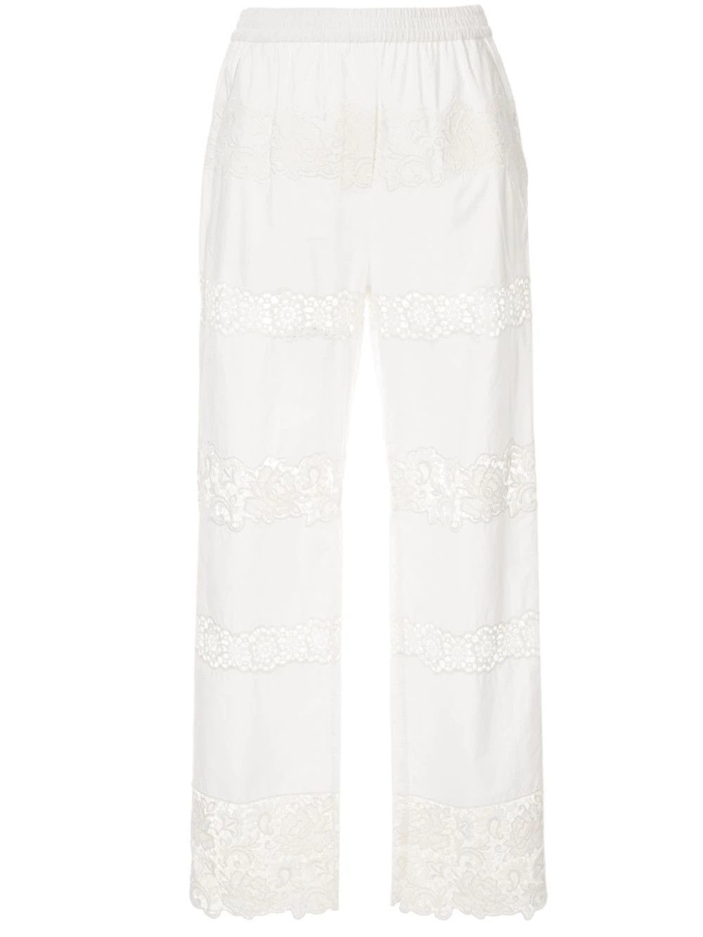 Dolce & Gabbana o1y0925 Sweatpant in Ivory Size 26" / US 2 / IT 38 - 1 Thumbnail
