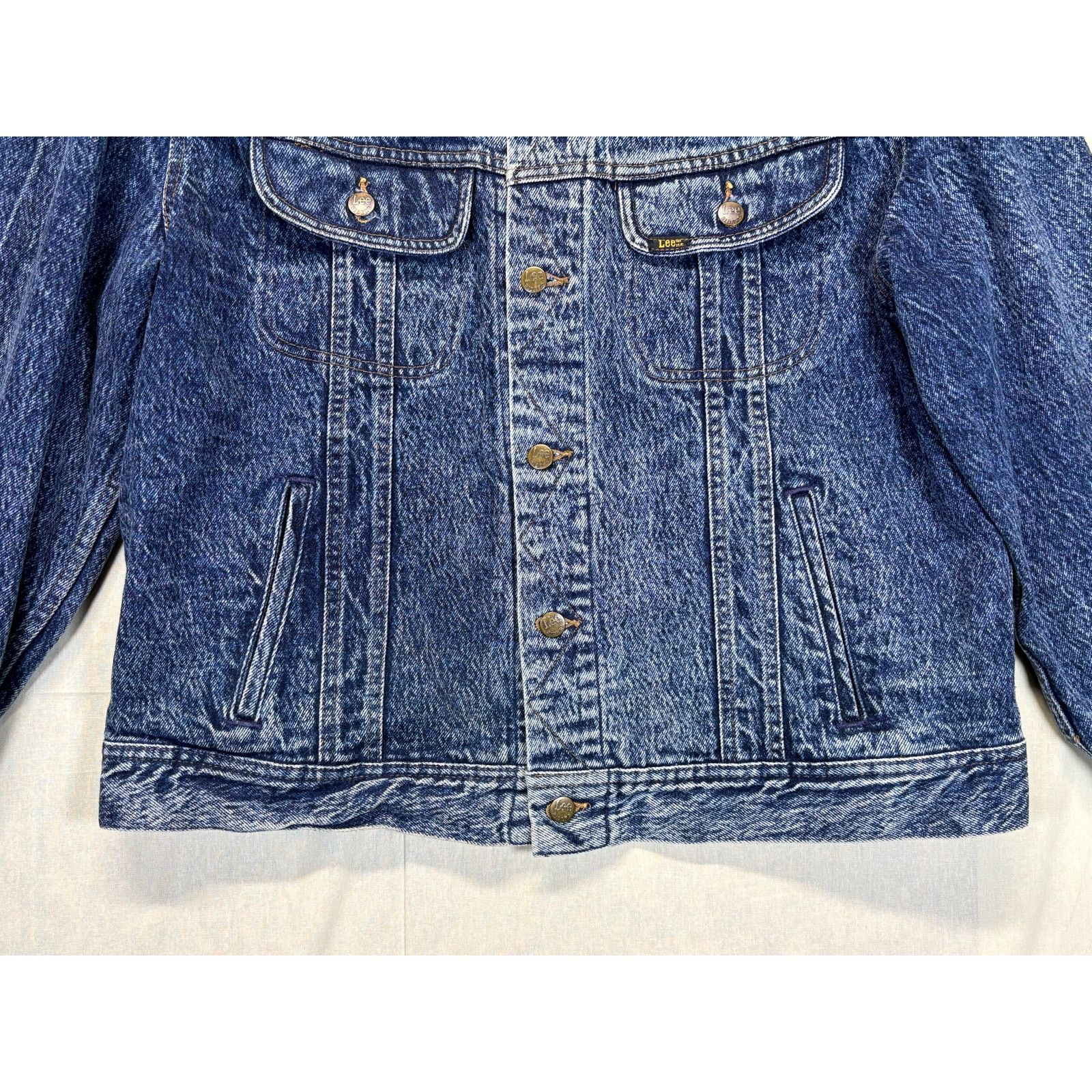 Lee Lee Denim Trucker Jacket Men’s Large Classic 4 Pocket Jacket Size US L / EU 52-54 / 3 - 11 Thumbnail