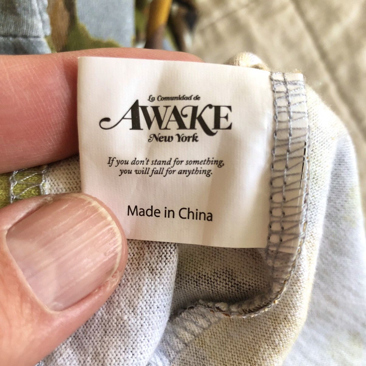 Awake NY Mens AWAKE NY long sleeved camo print pocket tee XL Size US XL / EU 56 / 4 - 9 Thumbnail