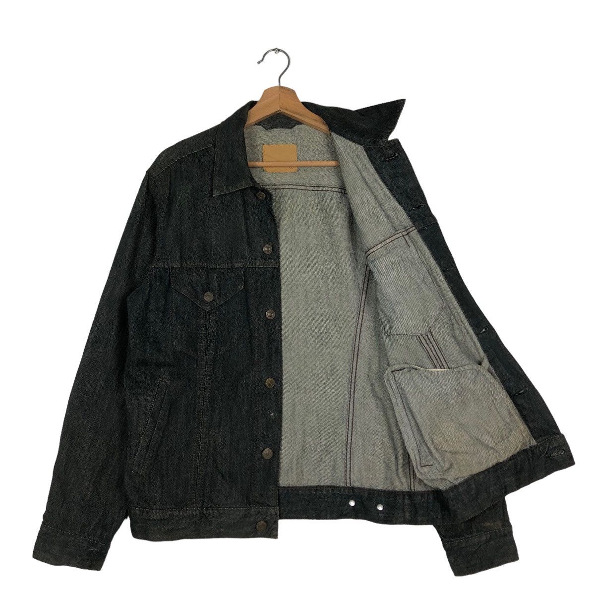 Japanese Brand 🔥Vintage Trucker Denim Jacket Uniqlo Japan Issey Miyake Size US M / EU 48-50 / 2 - 11 Thumbnail