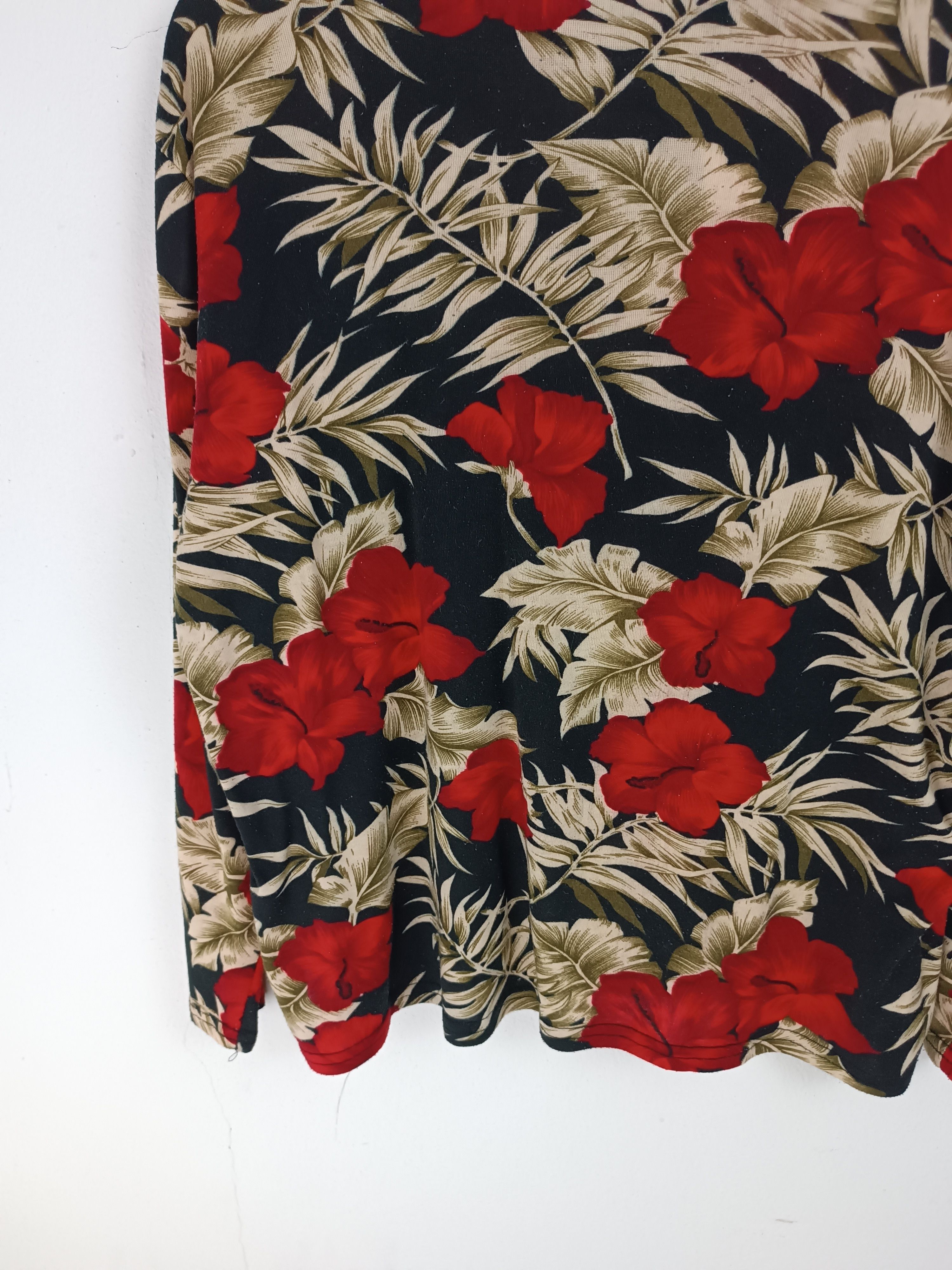 Other VINTAGE FLORAL FLOWER HIBISCUS PUNK ROCK STYLE GRUNGE Size M / US 6-8 / IT 42-44 - 13 Thumbnail